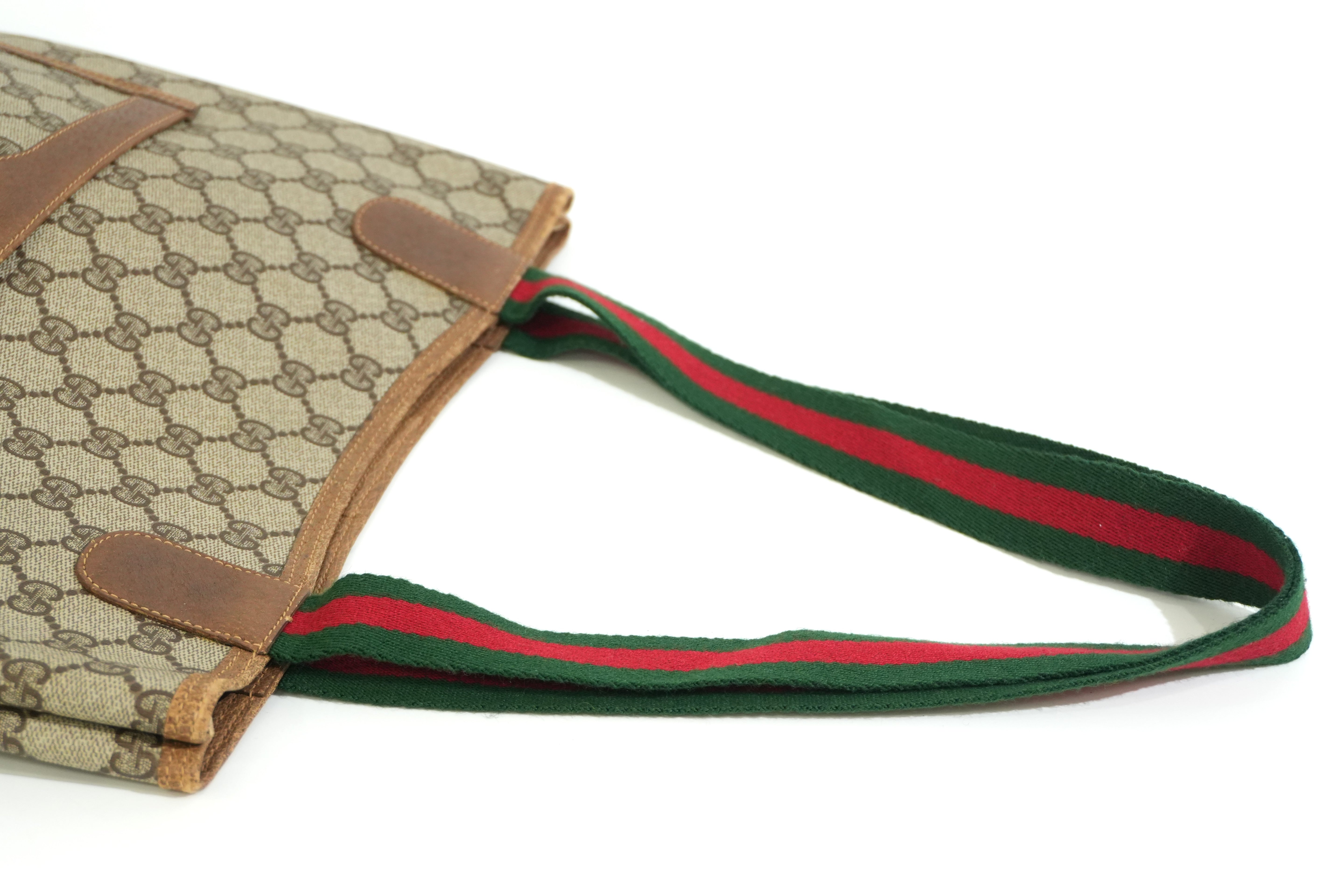 Pre-owned Gucci Ophidia Tote Bag Brown