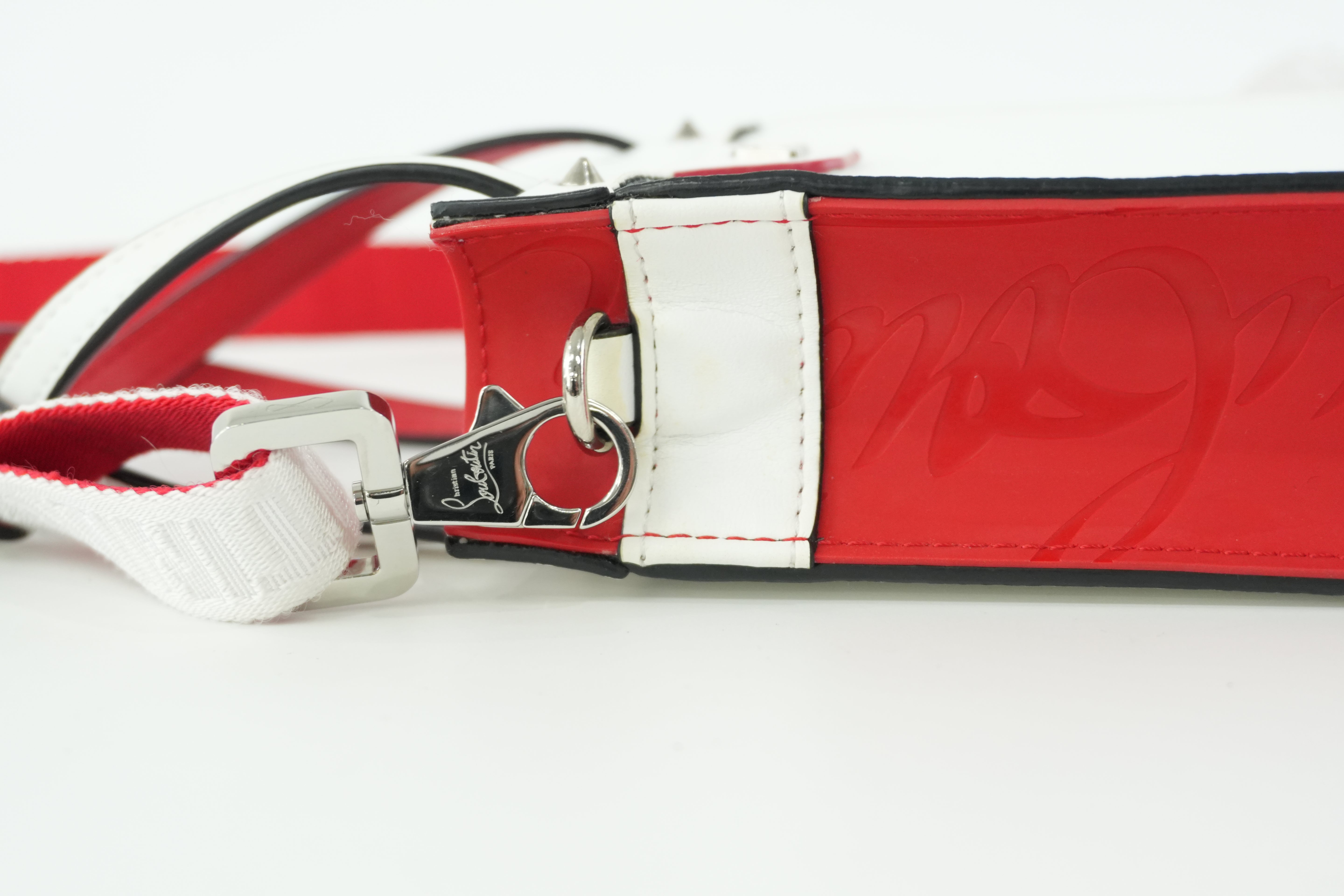 Christian Louboutin Two Way Shoulder Bag White Used