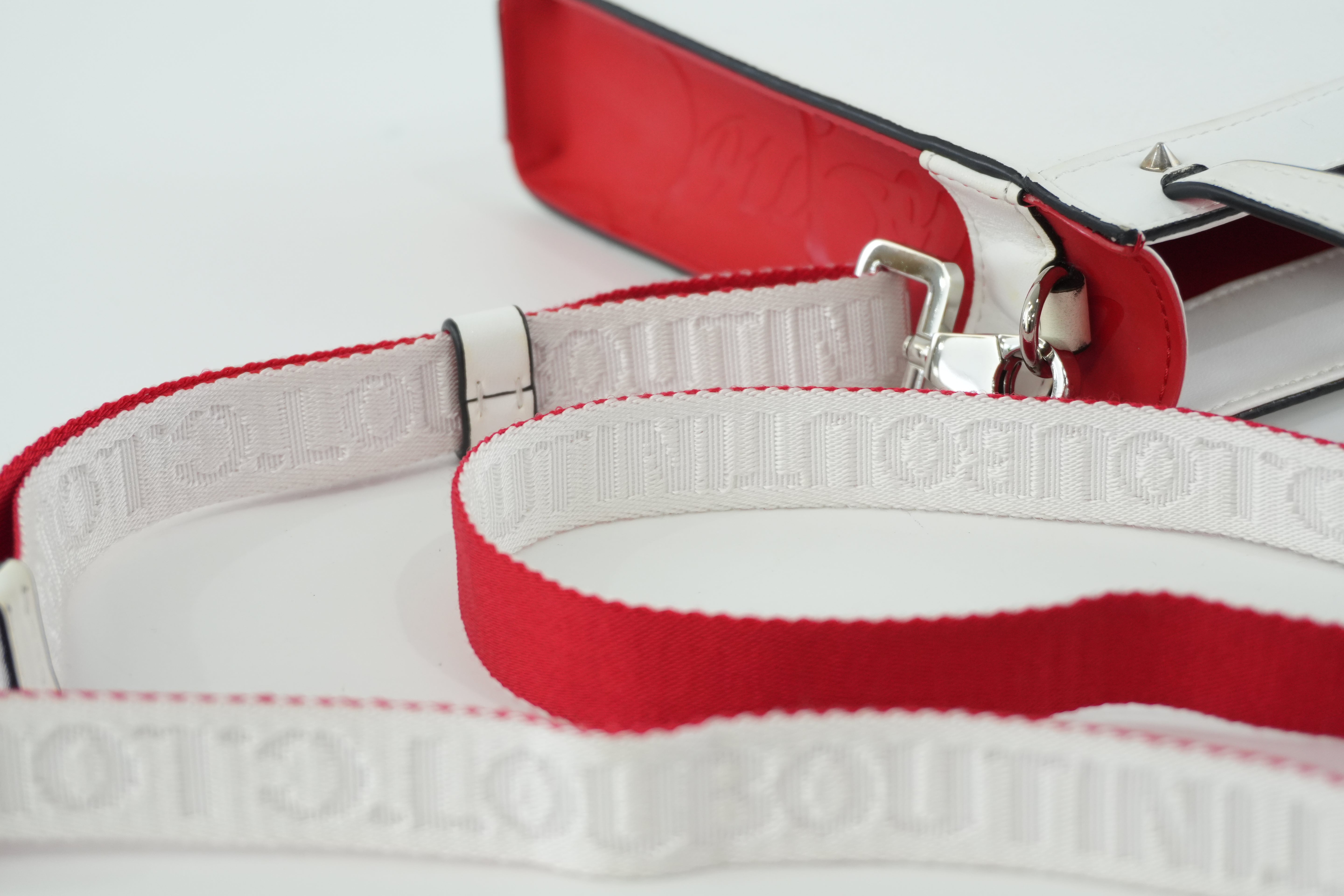 Christian Louboutin Two Way Shoulder Bag White Used