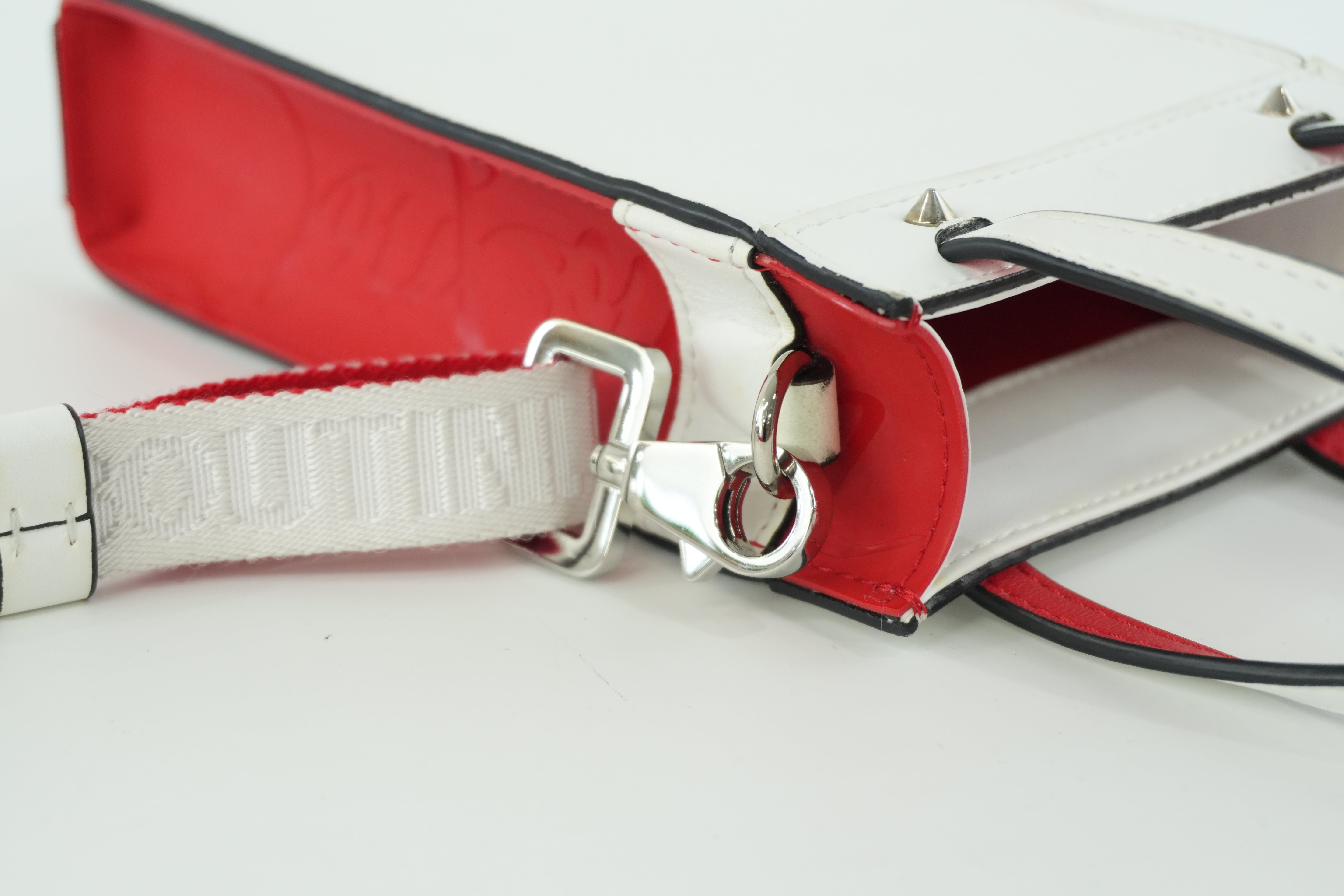 Christian Louboutin Two Way Shoulder Bag White Used