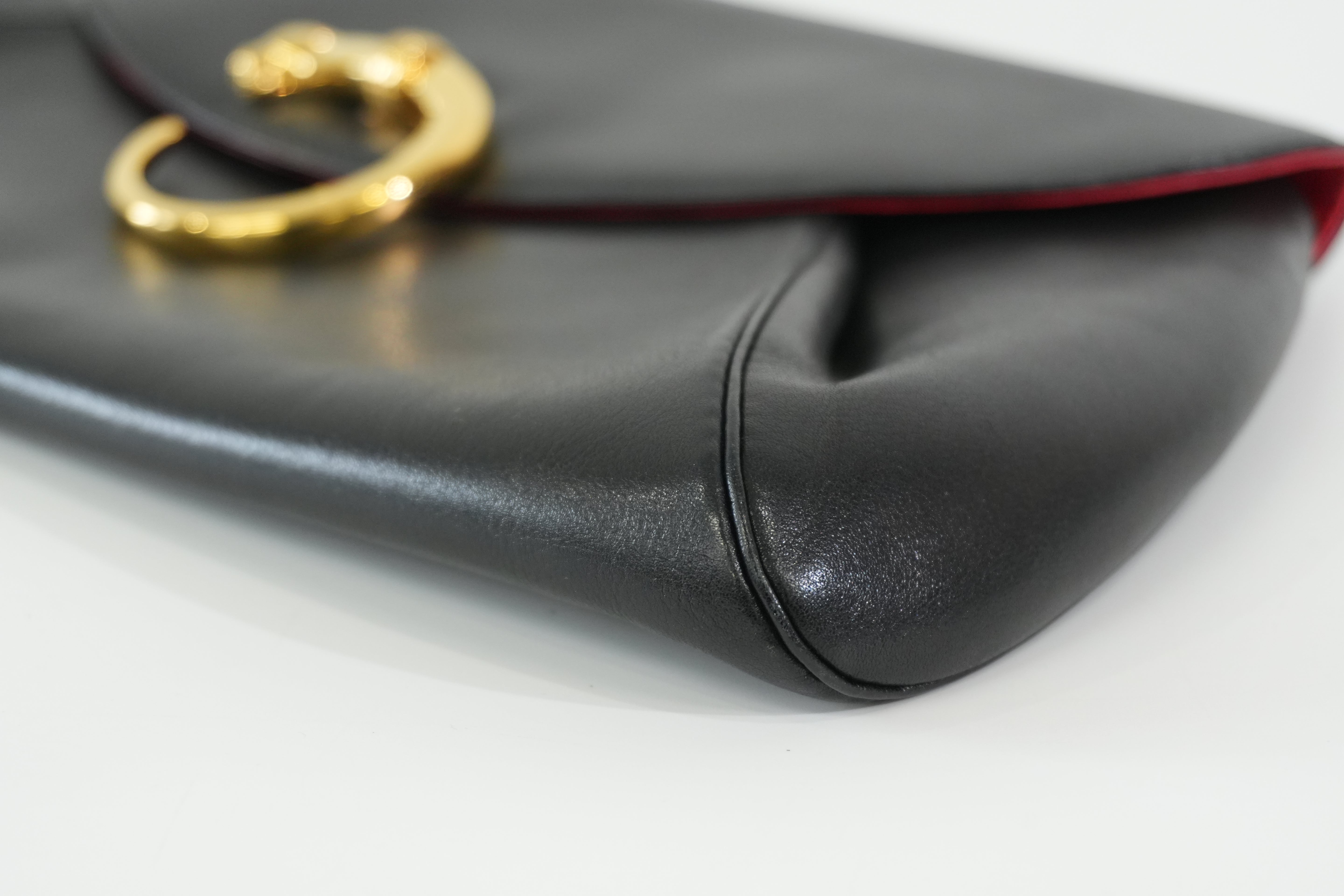 Pre-owned Cartier Panthere Clutch Bag Black