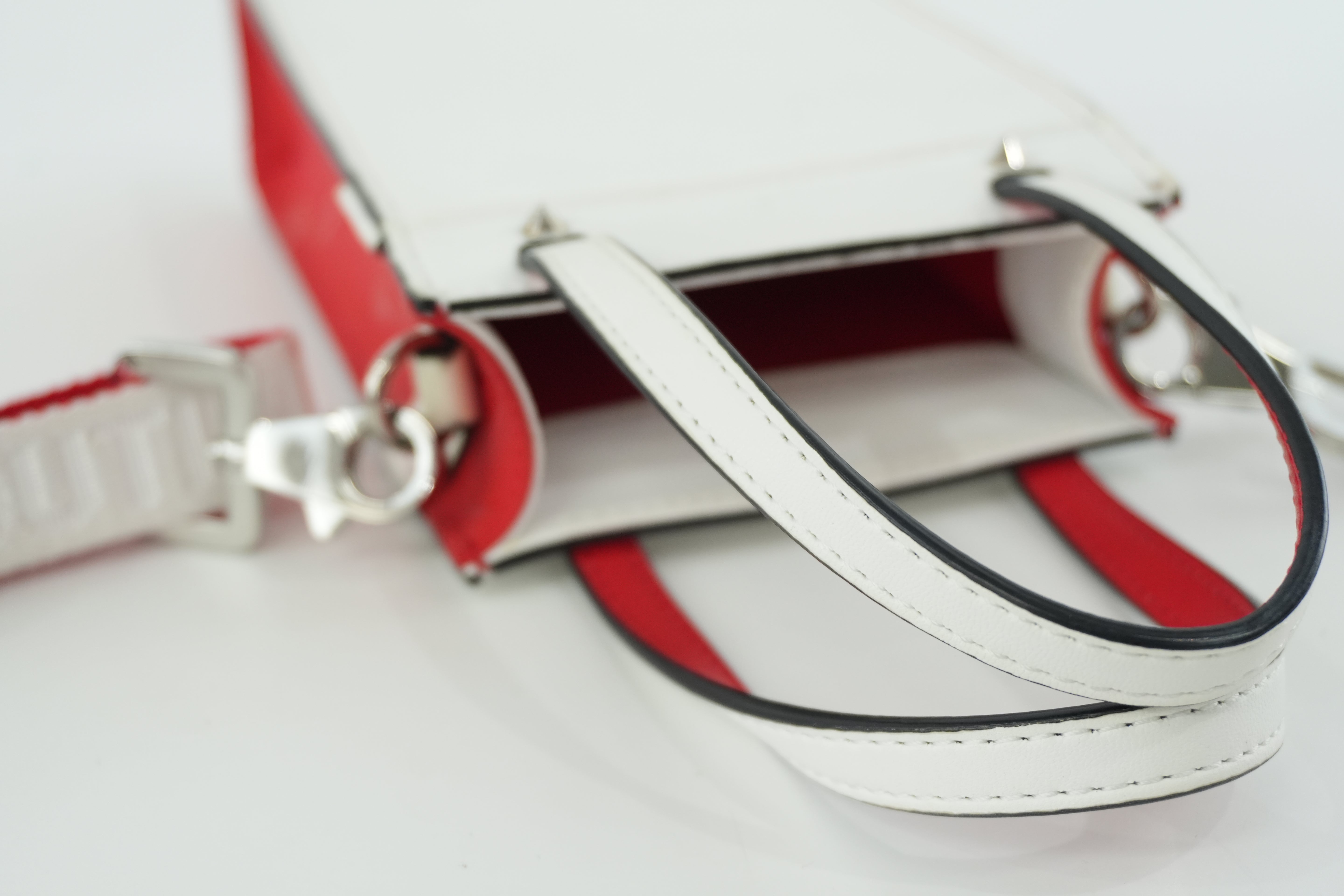 Christian Louboutin Two Way Shoulder Bag White Used