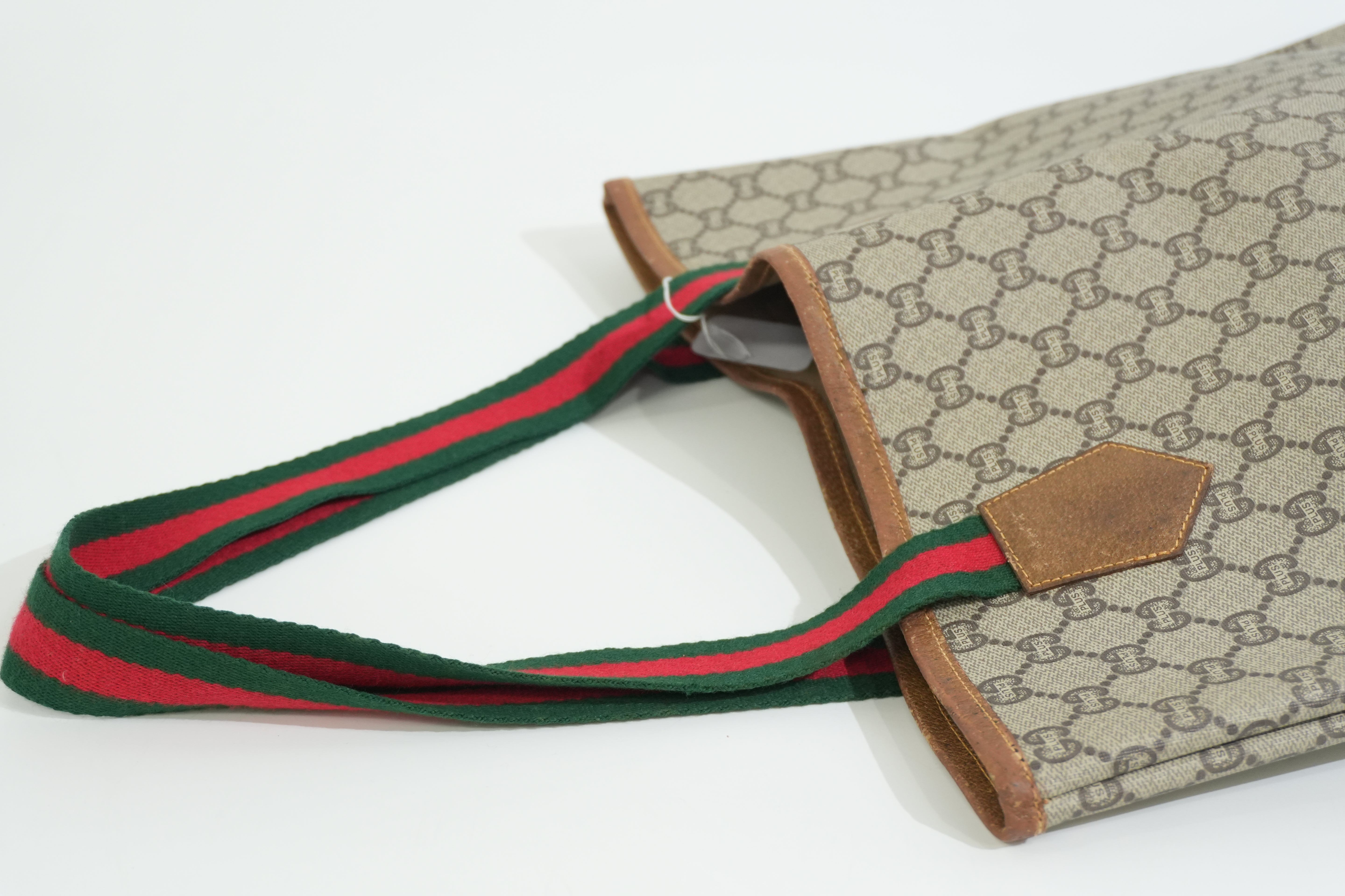 Pre-owned Gucci Plus Tote Bag Brown