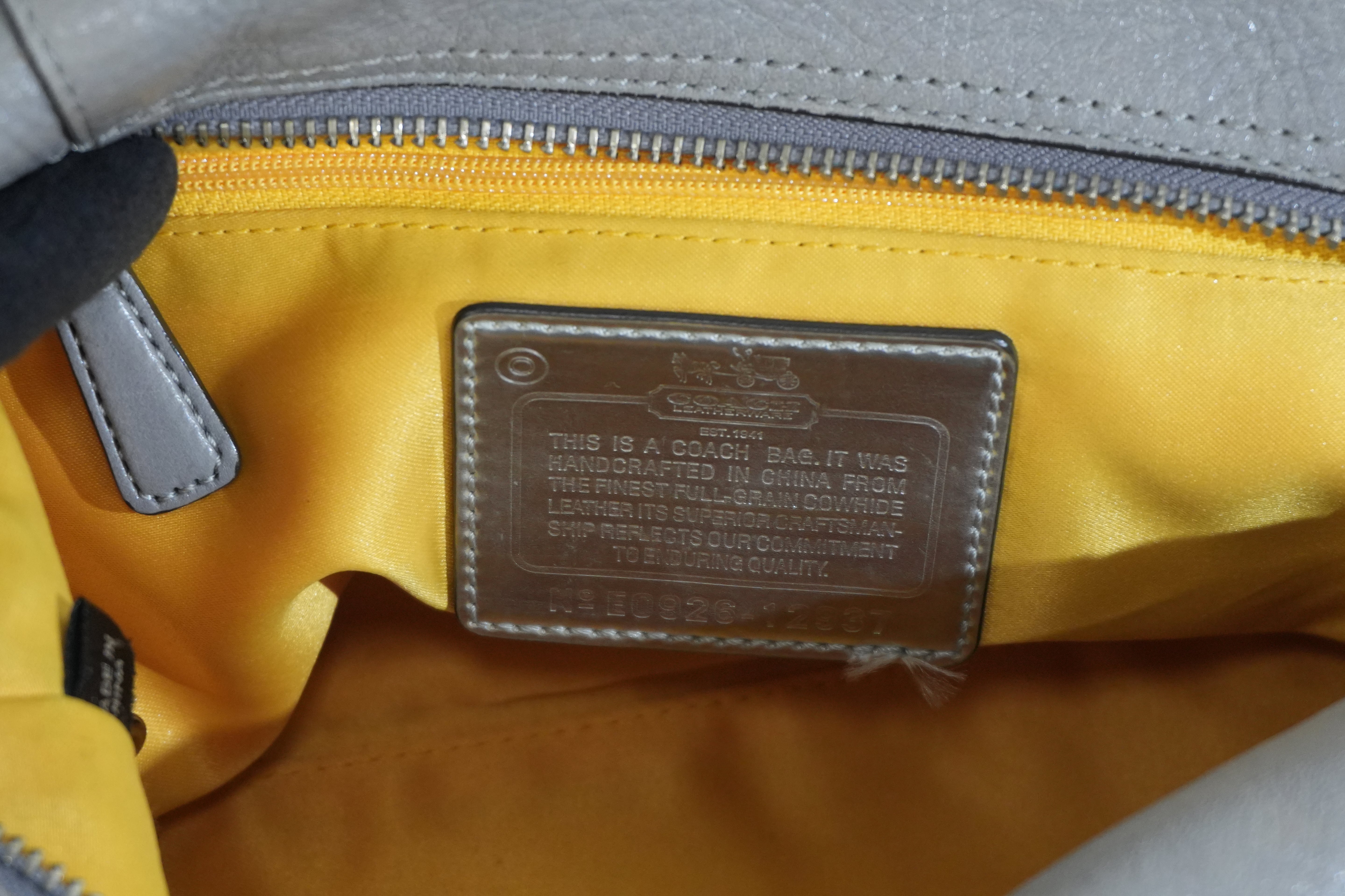 Pre-owned Coach Handbag Gray