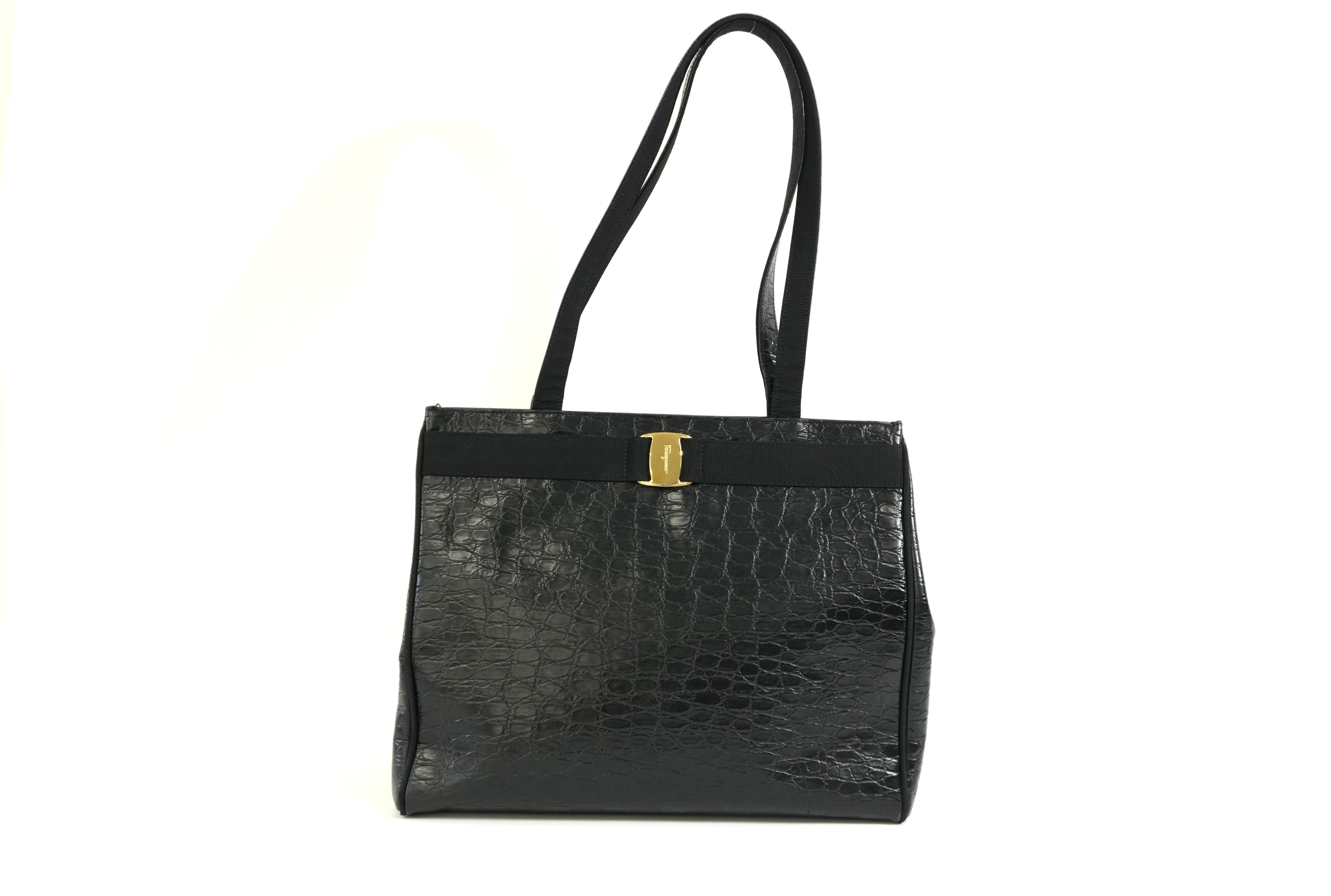 Pre-owned Ferragamo Tote Bag Black