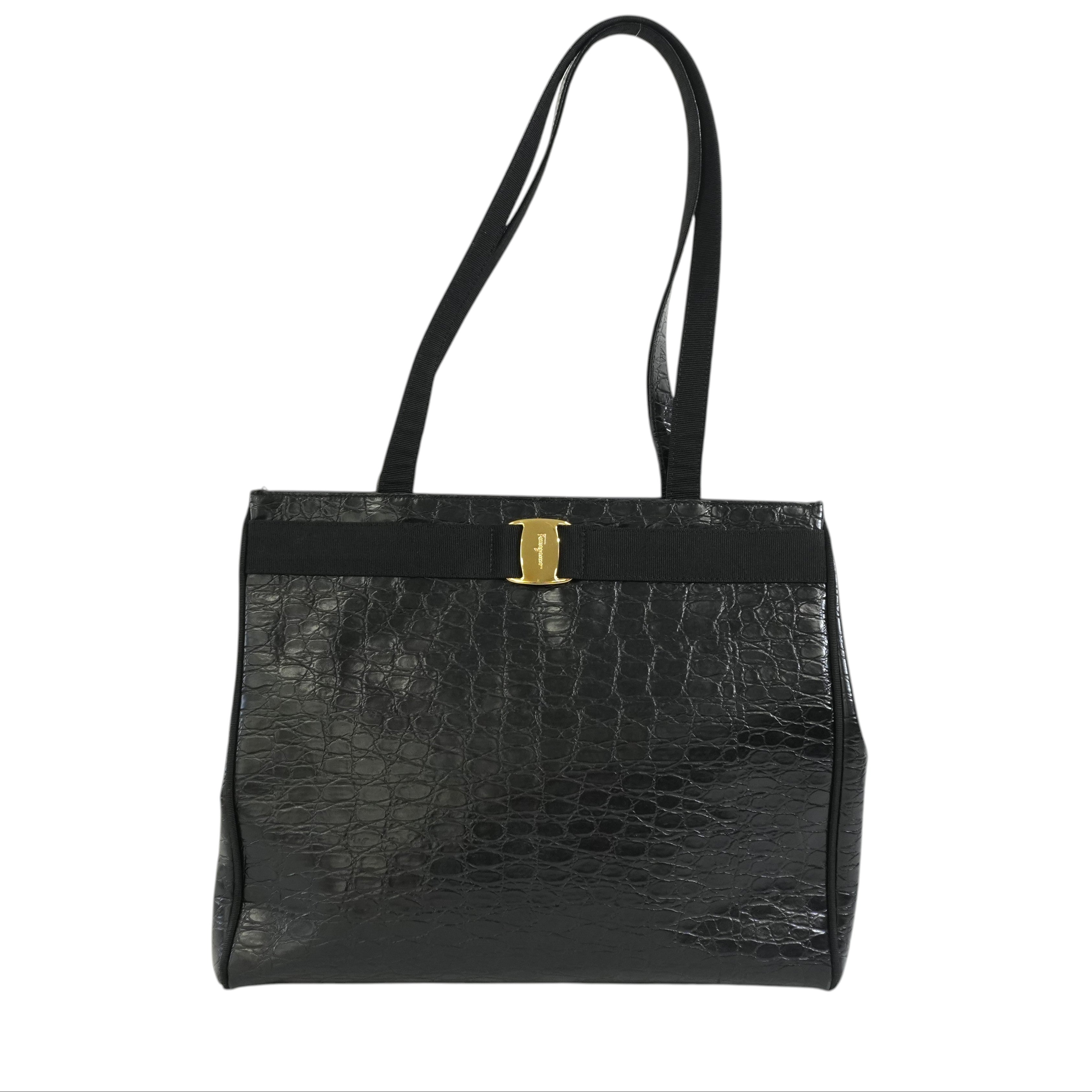 Pre-owned Ferragamo Tote Bag Black