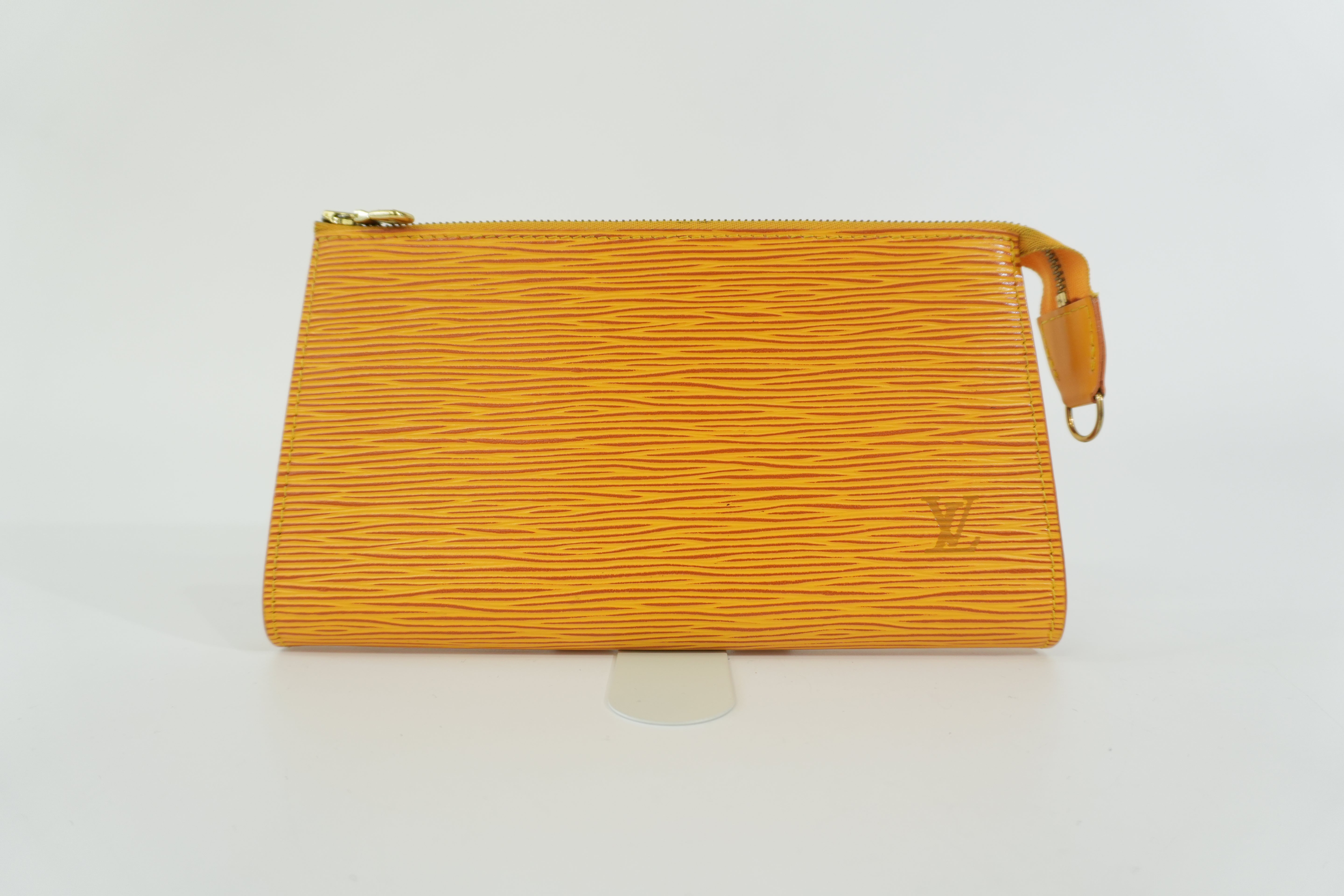 Pre-owned Louis Vuitton Epi Pochette Accessories without Strap Yellow