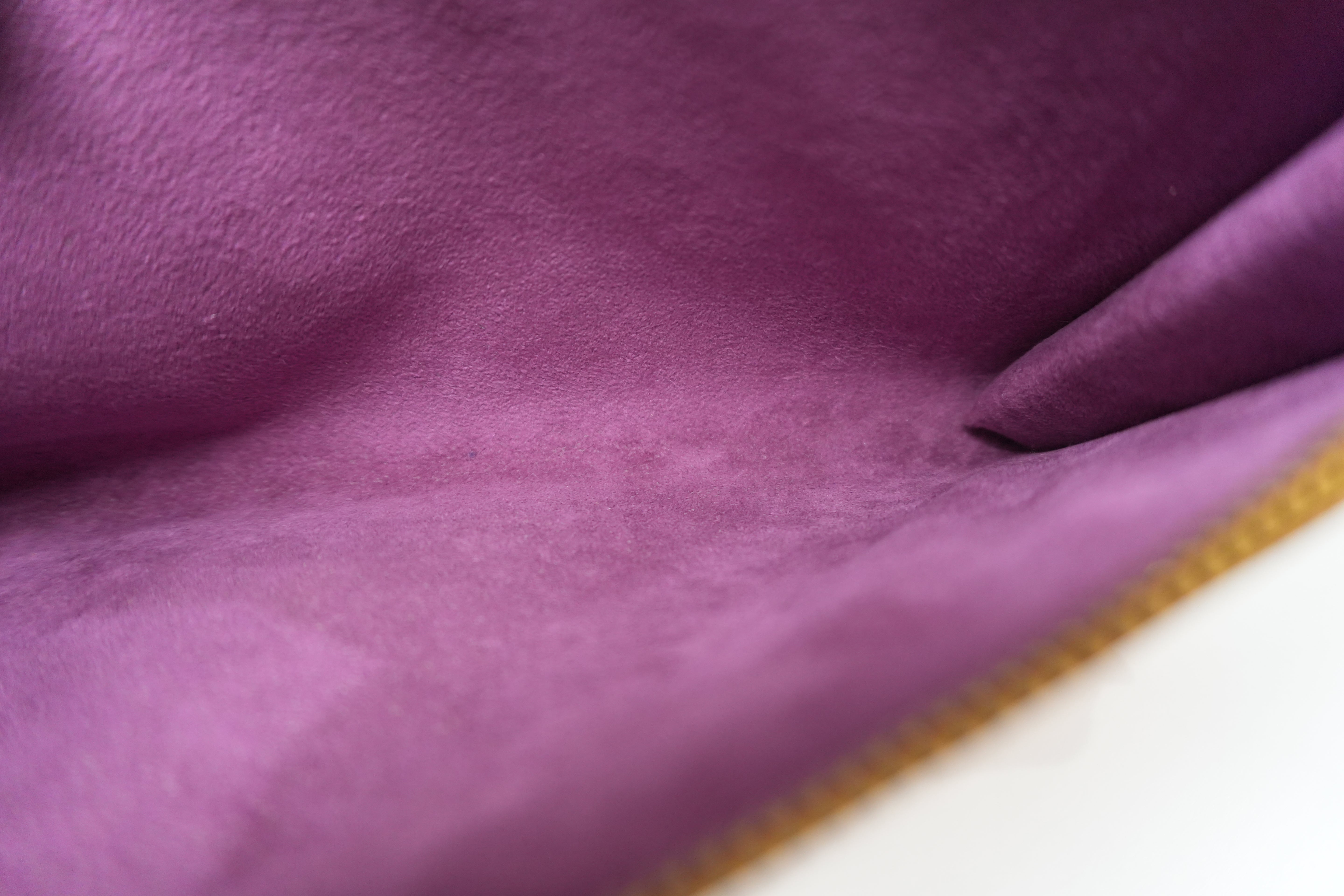 Pre-owned Louis Vuitton Epi Pochette Accessories without Strap Yellow