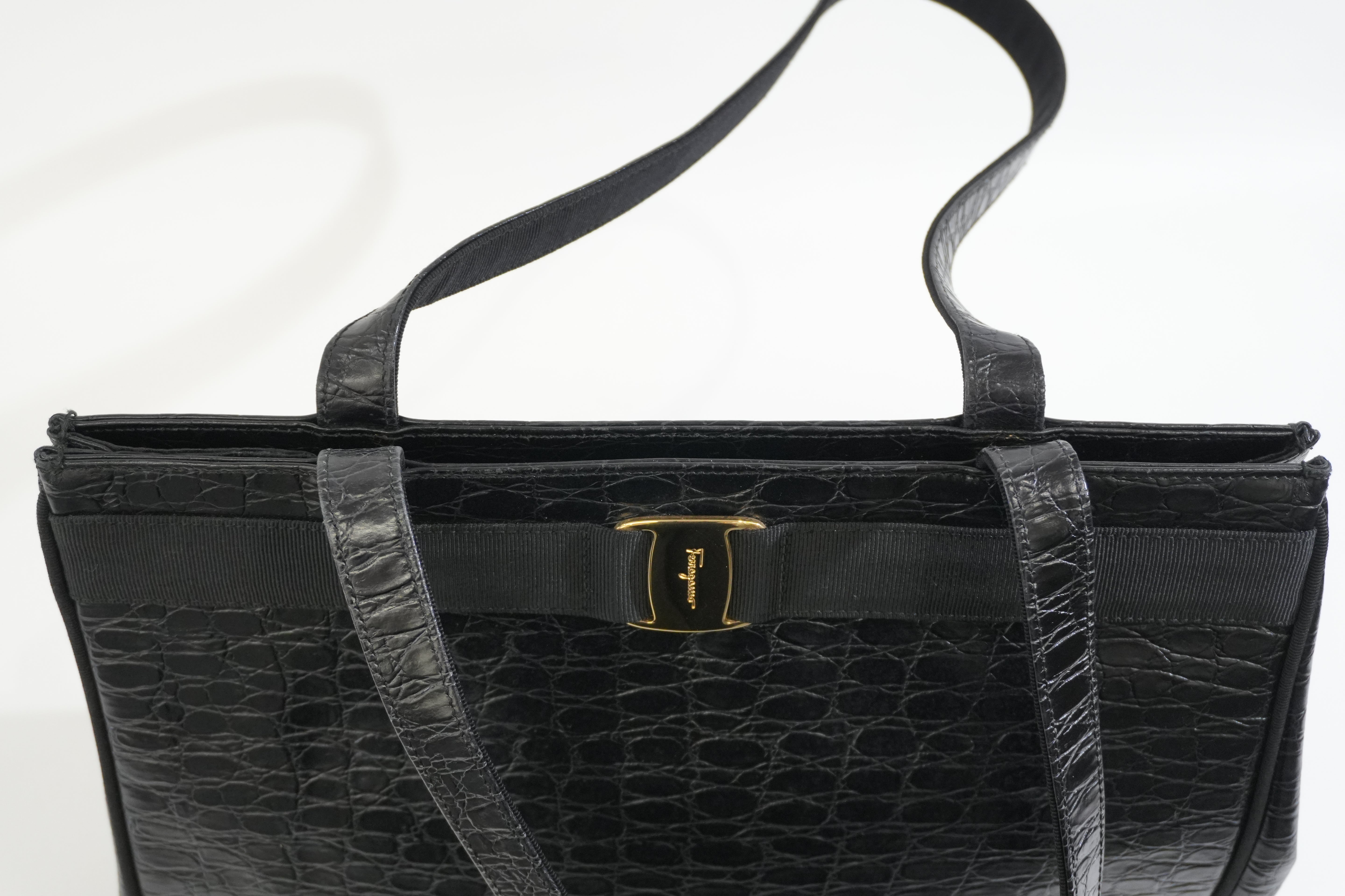 Pre-owned Ferragamo Tote Bag Black