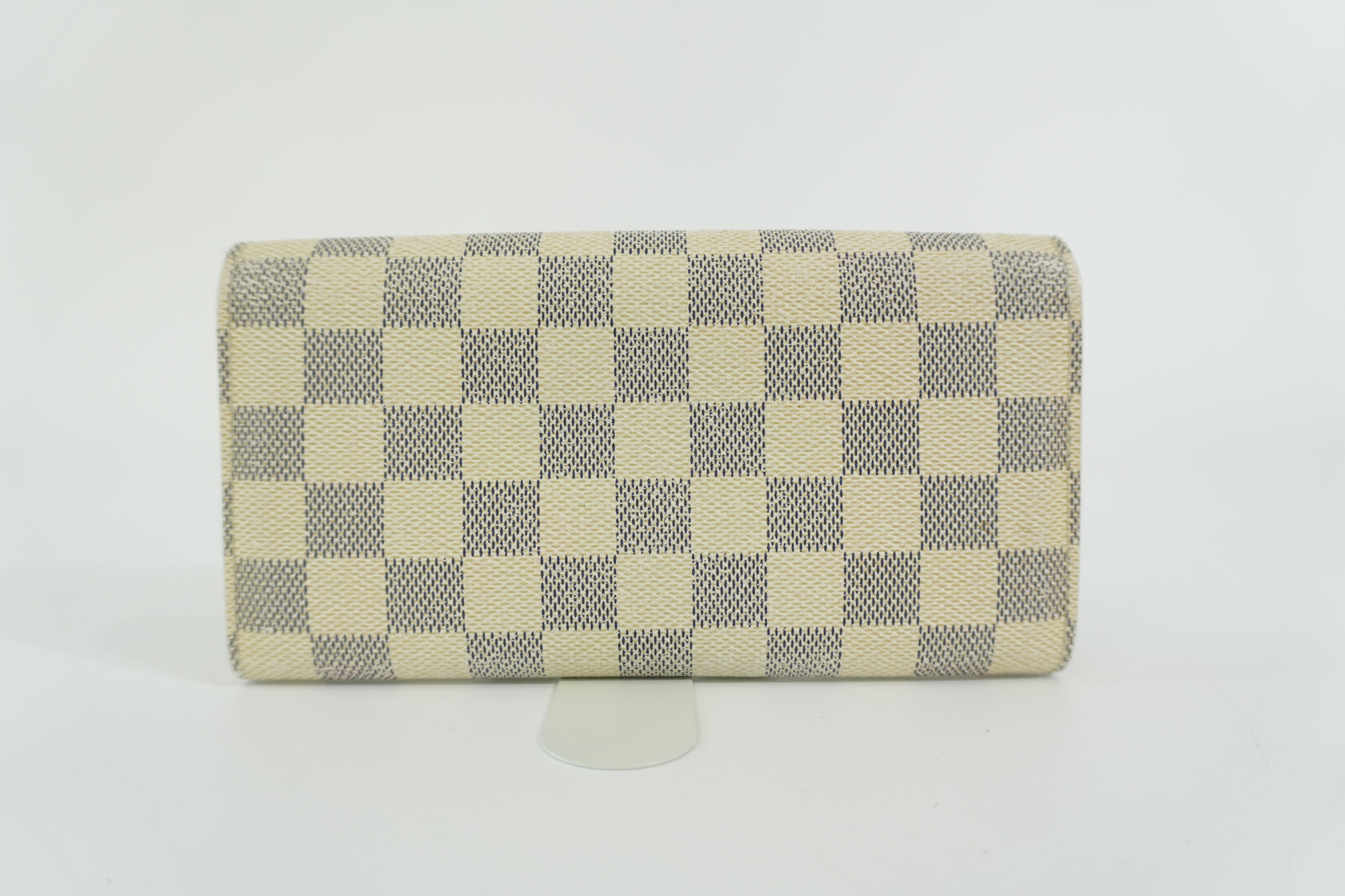 Pre-owned Louis Vuitton Damier Azur Sarah Wallet