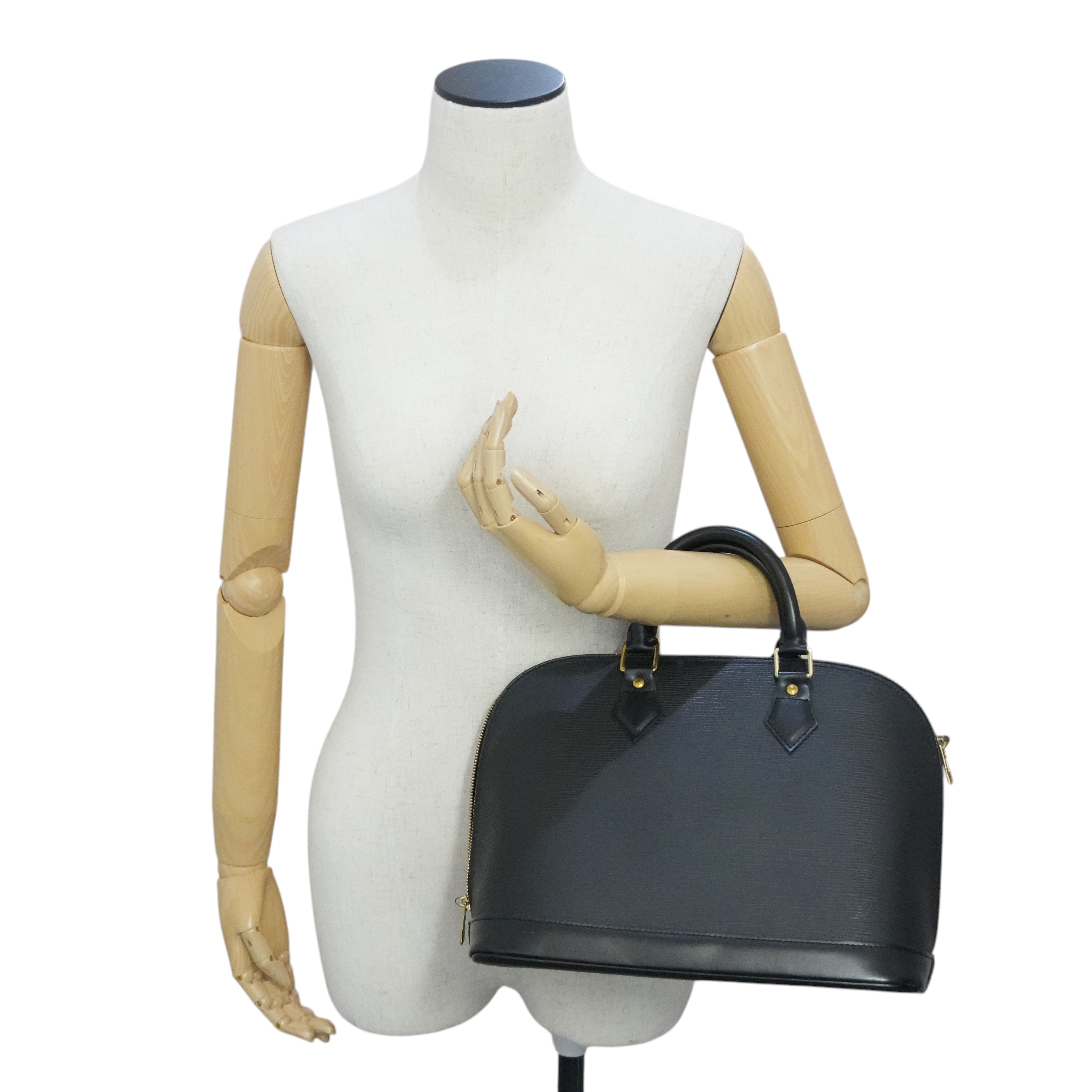 Pre-owned Louis Vuitton Alma PM Handbag Black
