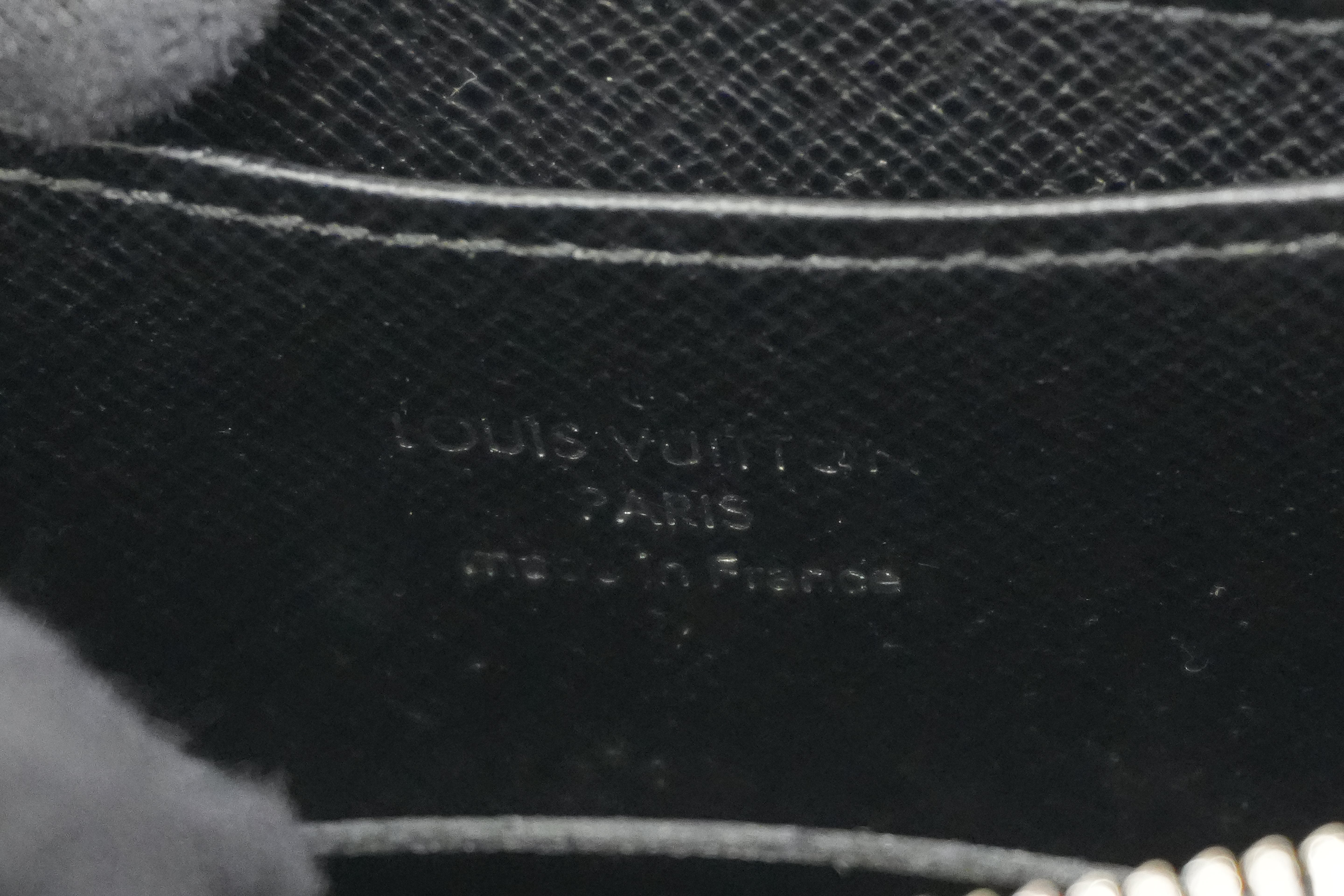 Pre-owned Louis Vuitton Damier Graphite Zippy Card Case