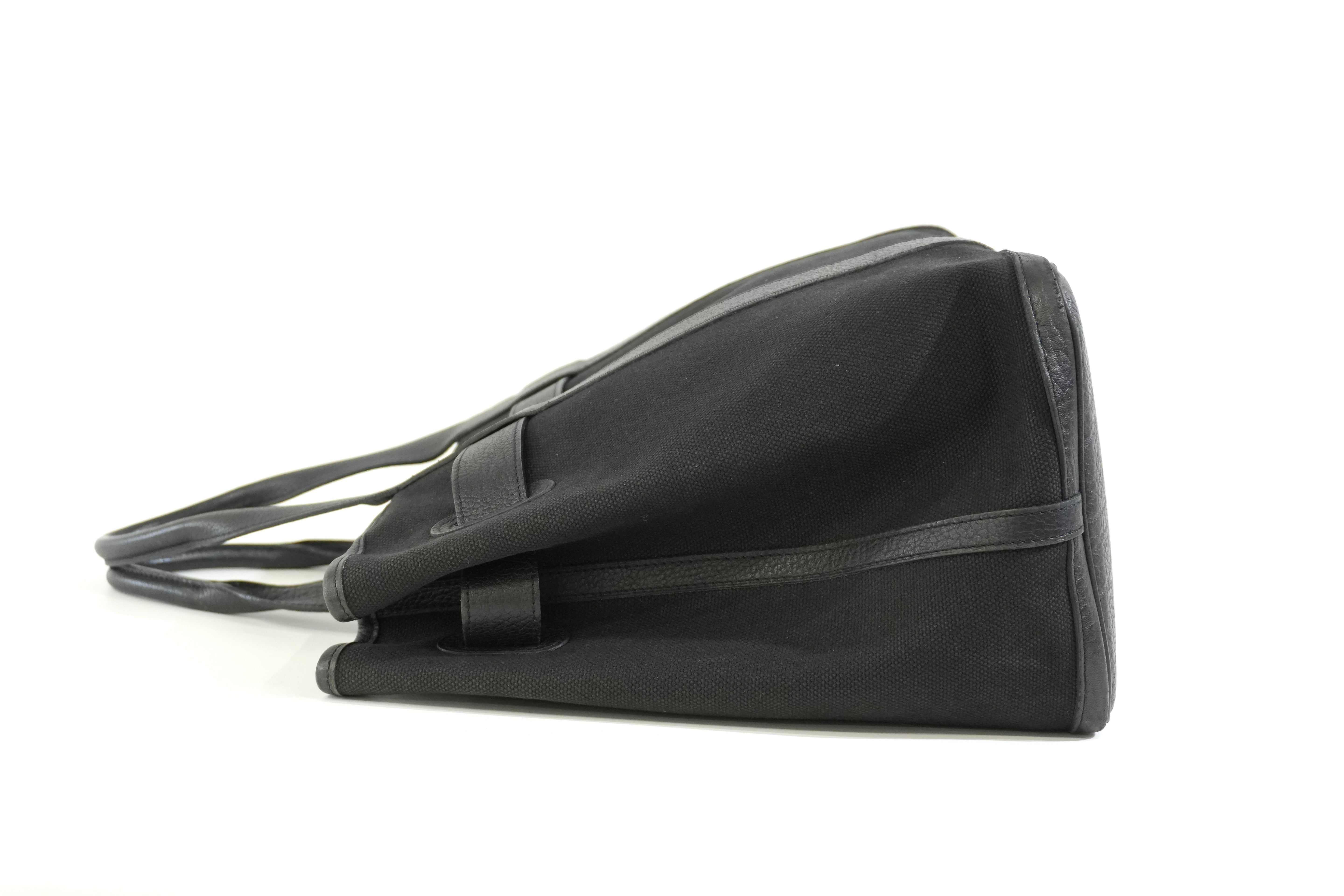 Pre-owned Hermes Petite Ceinture Tote Bag Black