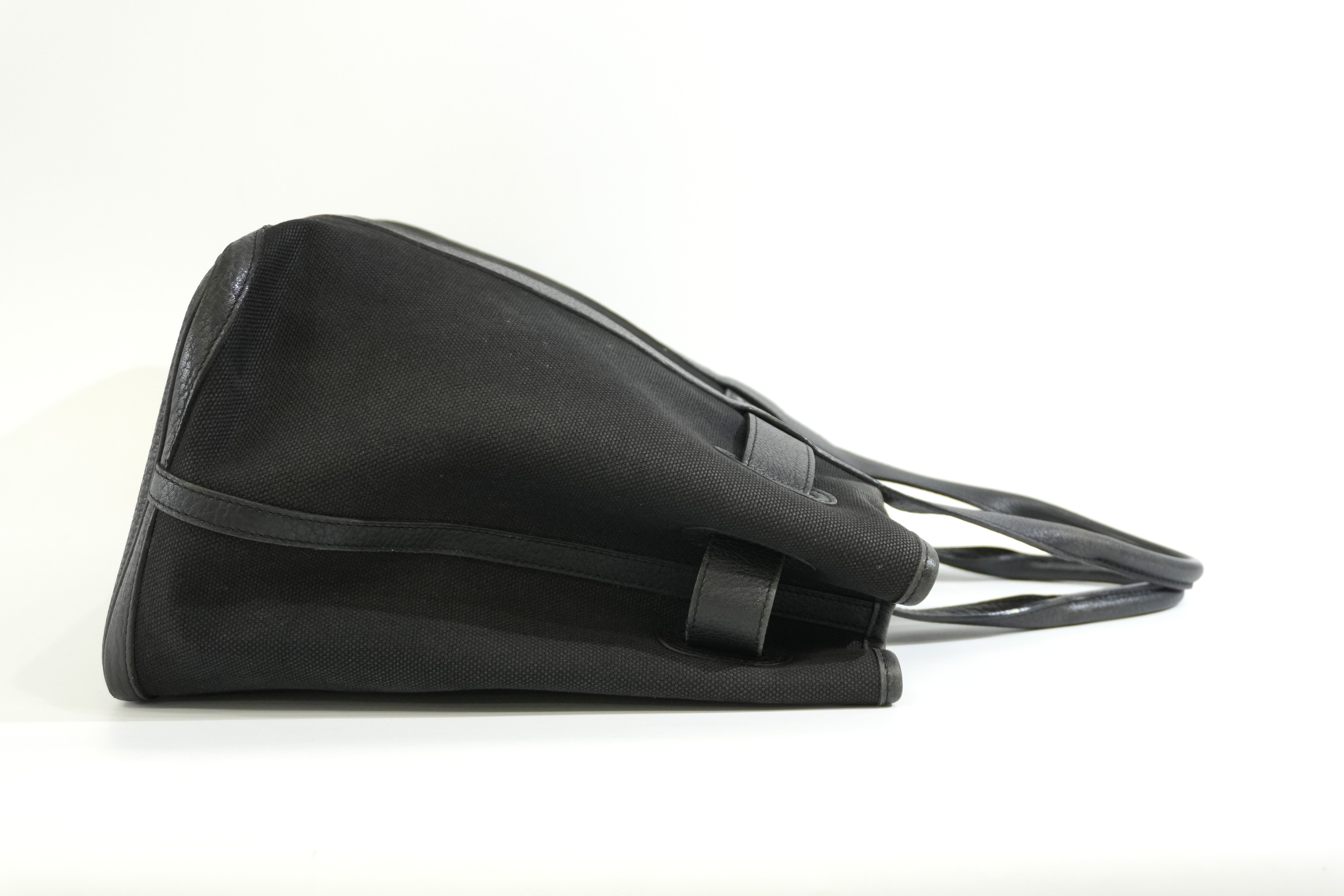Pre-owned Hermes Petite Ceinture Tote Bag Black