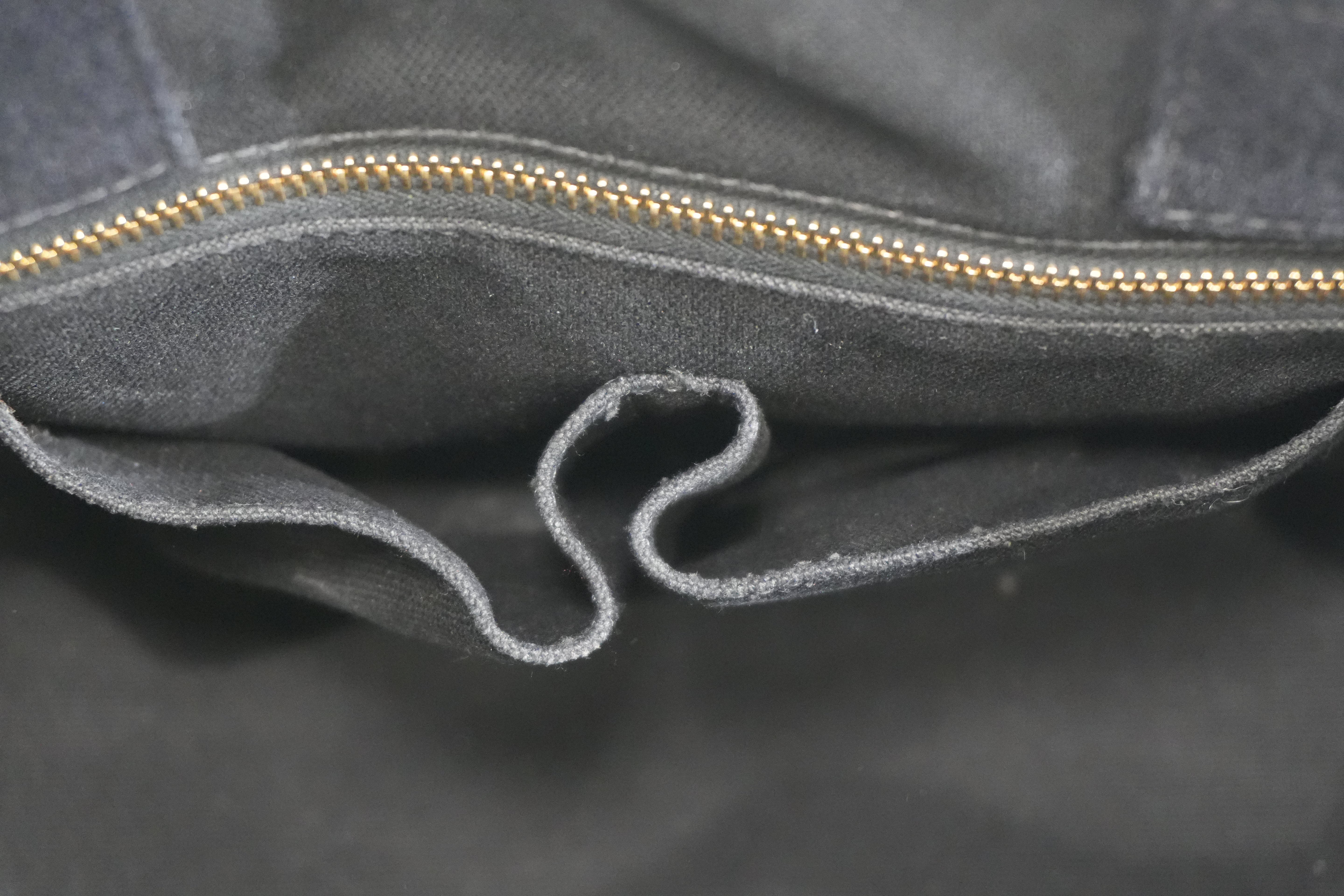 Pre-owned Prada Canapa Enil Tan Handbag Black