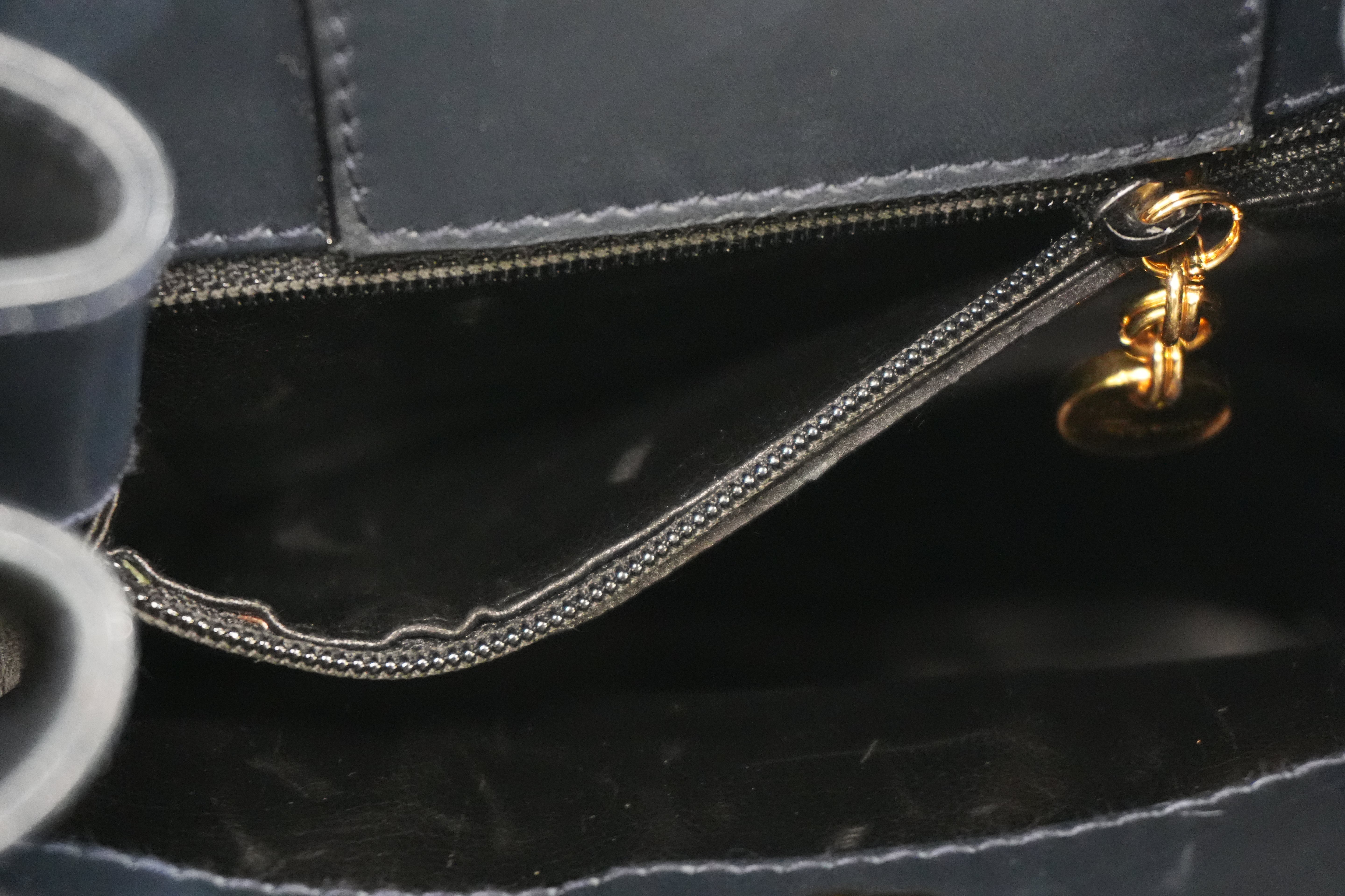 Pre-owned Ferragamo Bucket Shoulder Bag Navy Blue