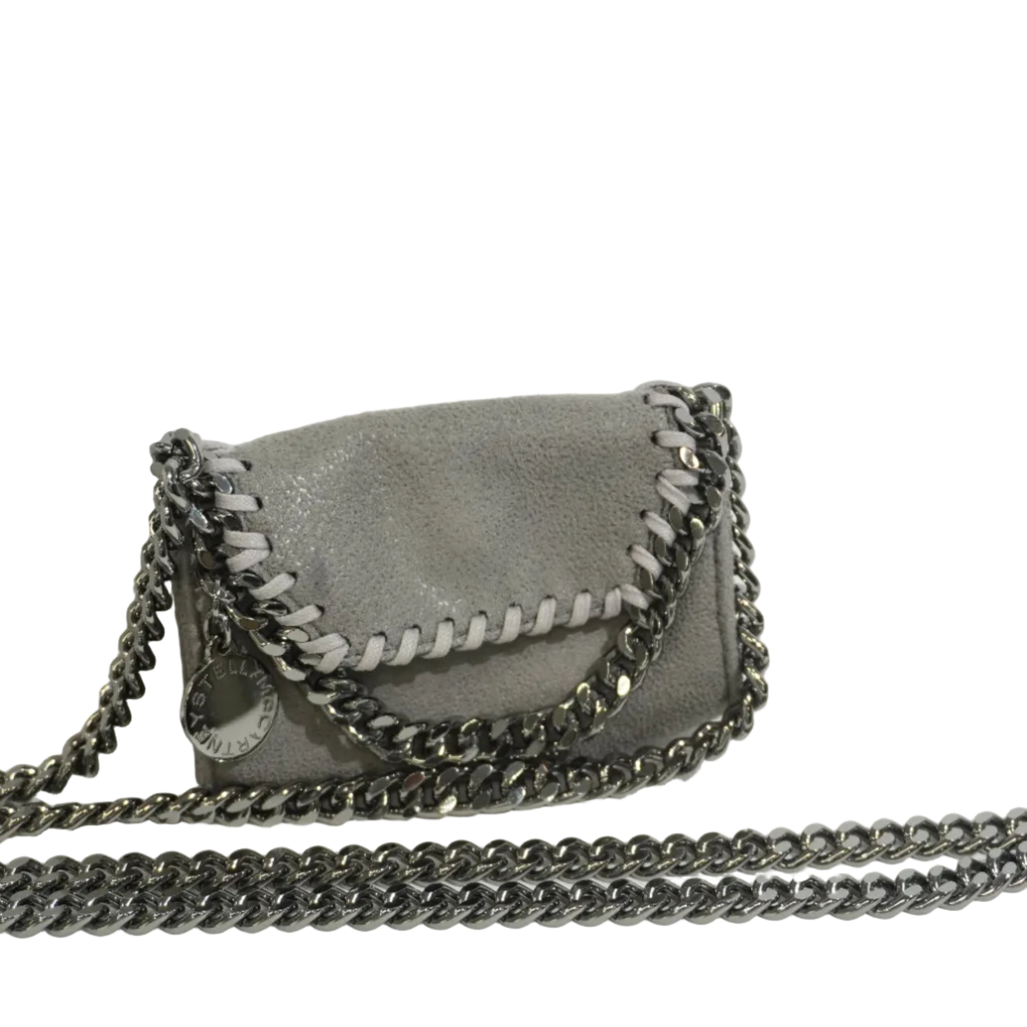 Pre-owned Stella McCartney Chain Shoulder Bag Gray