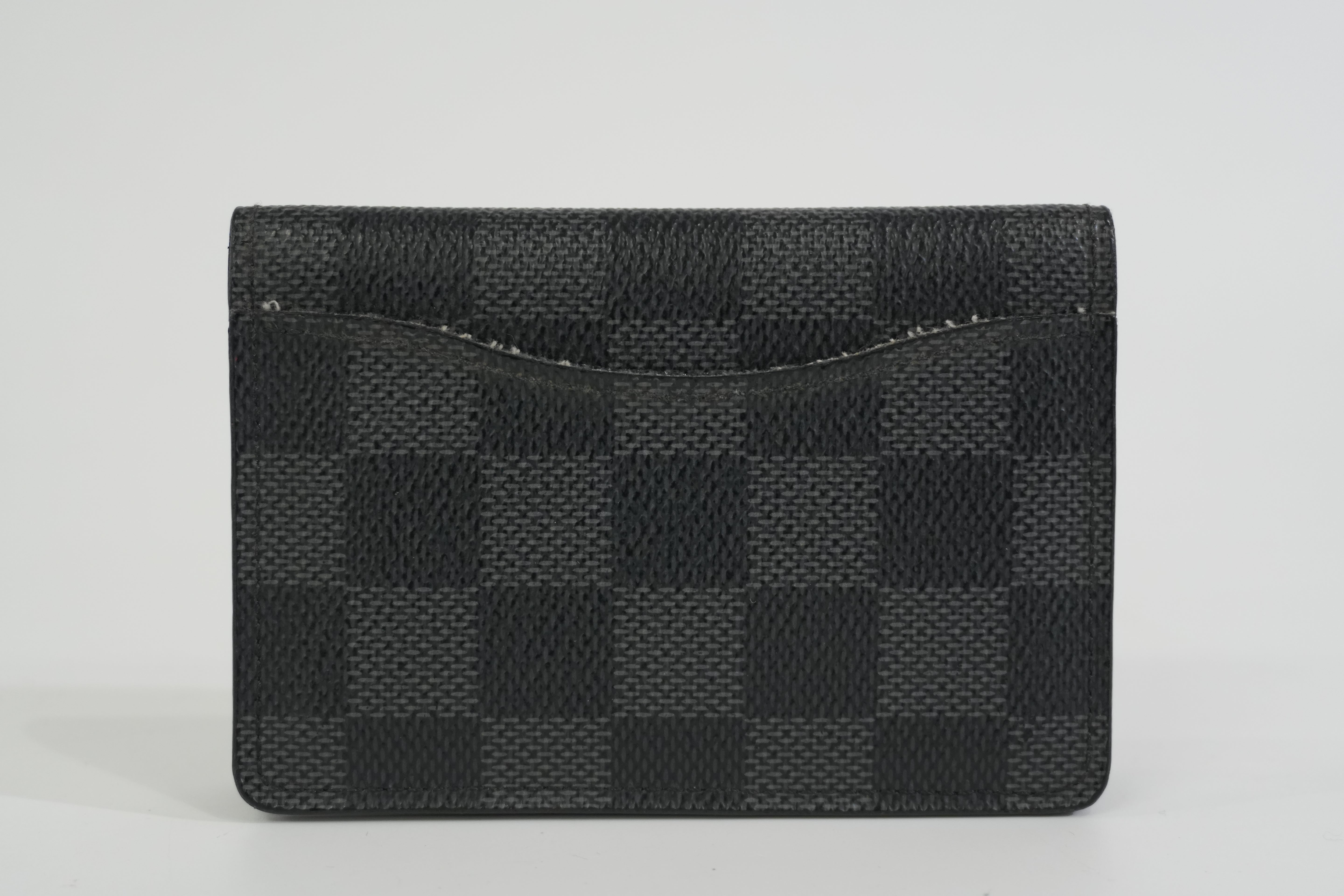 Pre-owned Louis Vuitton Damier Graphite Card Case