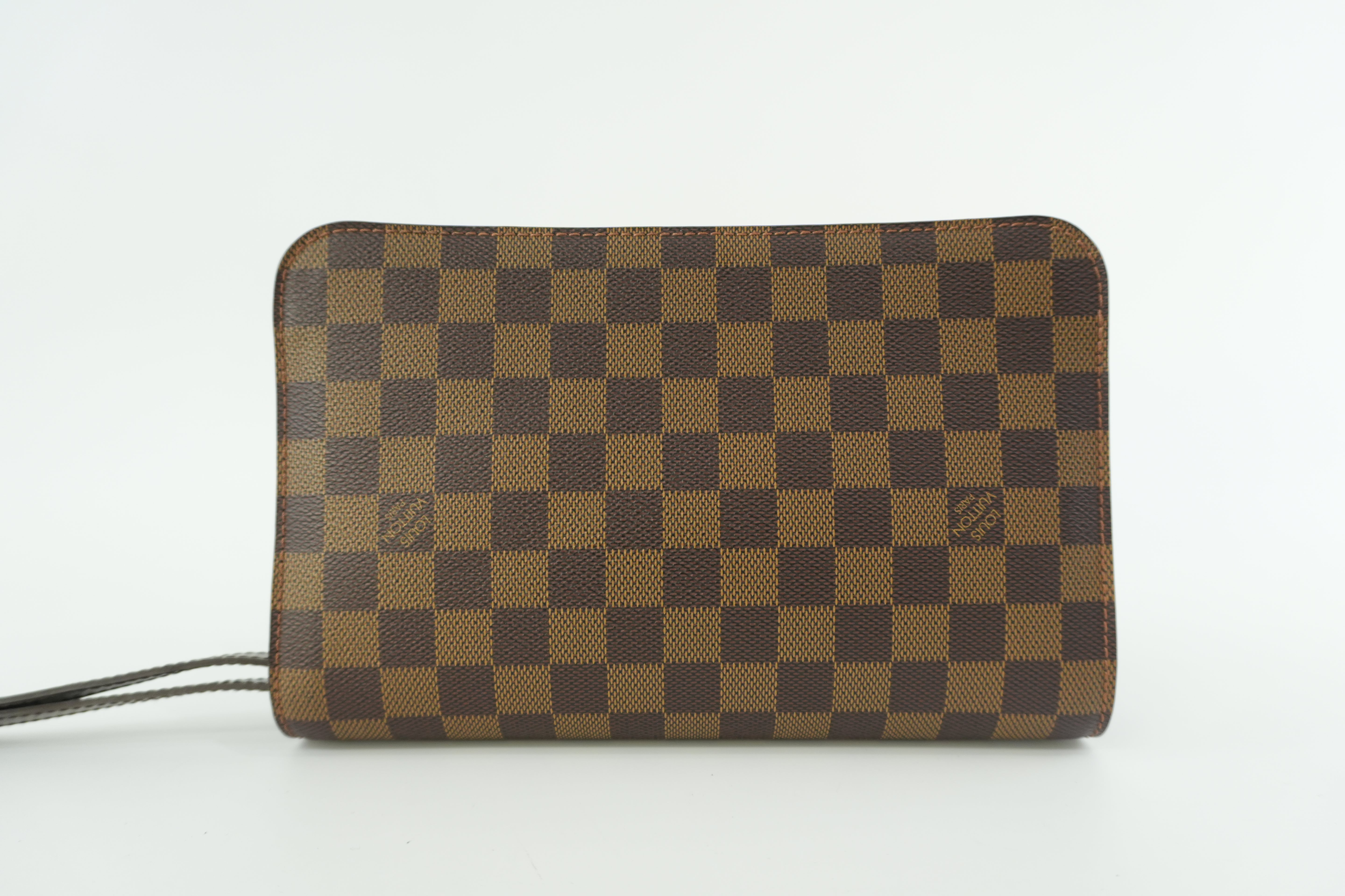 Pre-owned Louis Vuitton Damier Ebene Saint Louis Clutch Bag