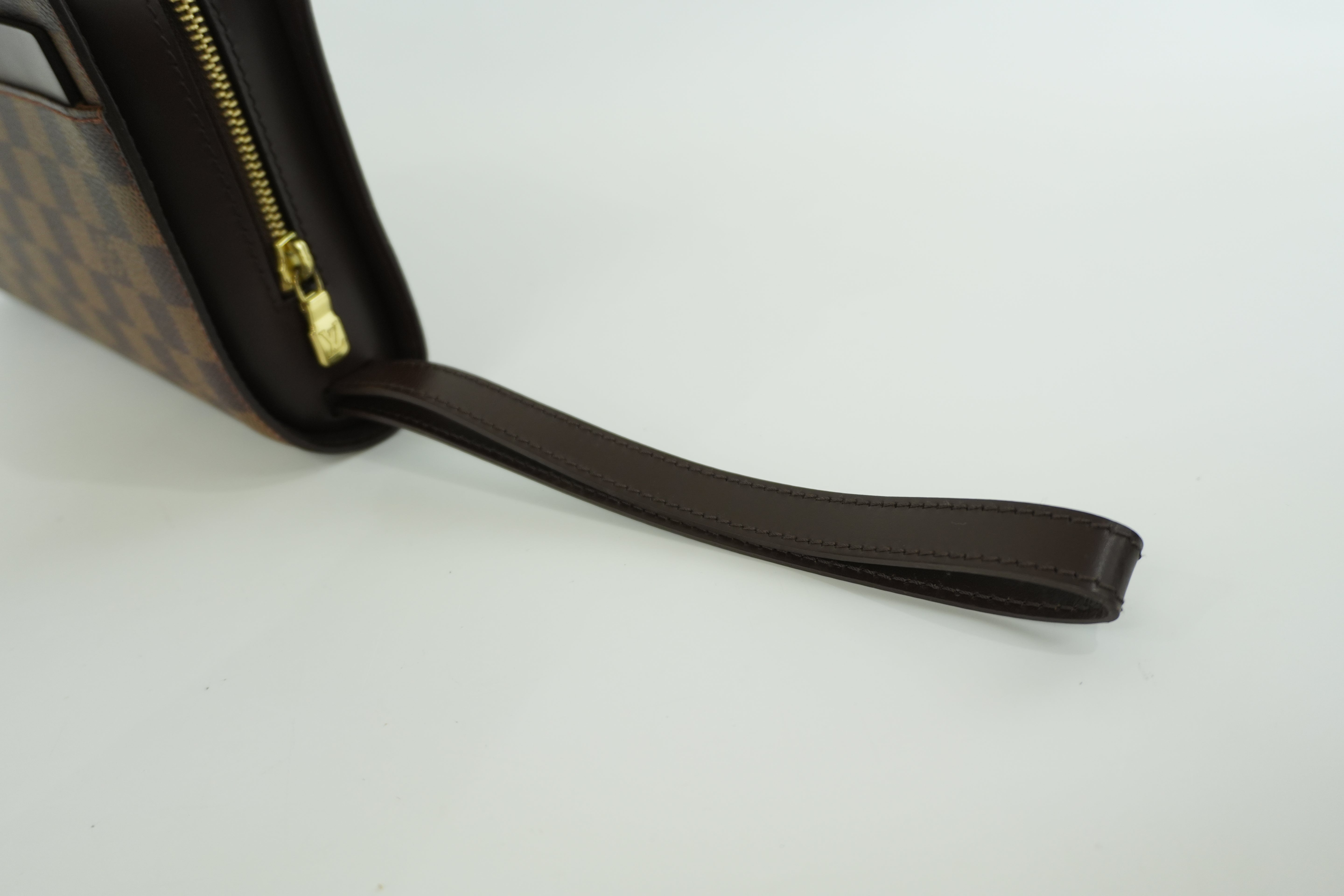 Pre-owned Louis Vuitton Damier Ebene Saint Louis Clutch Bag