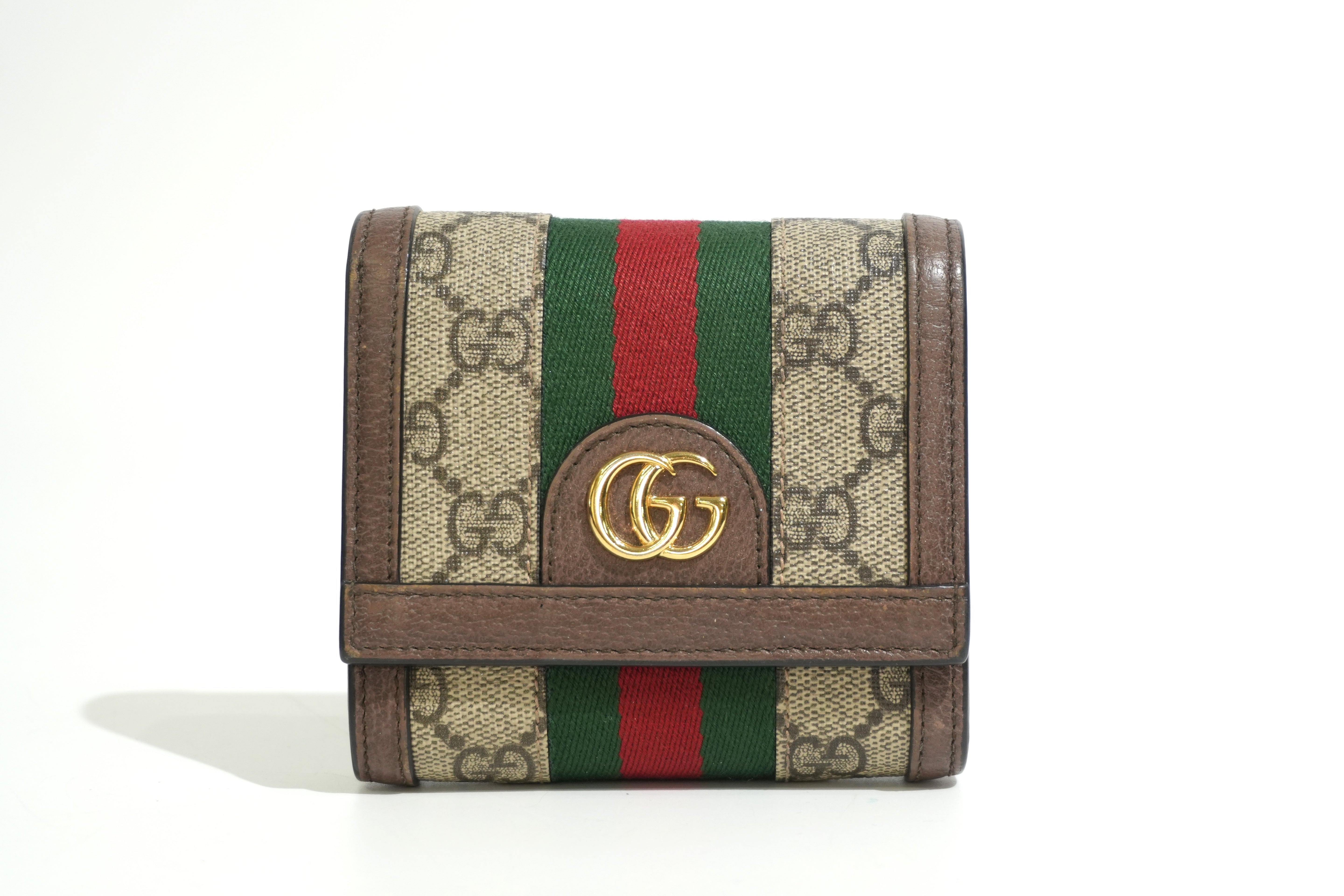 Pre-owned Gucci Ophidia Compact Wallet