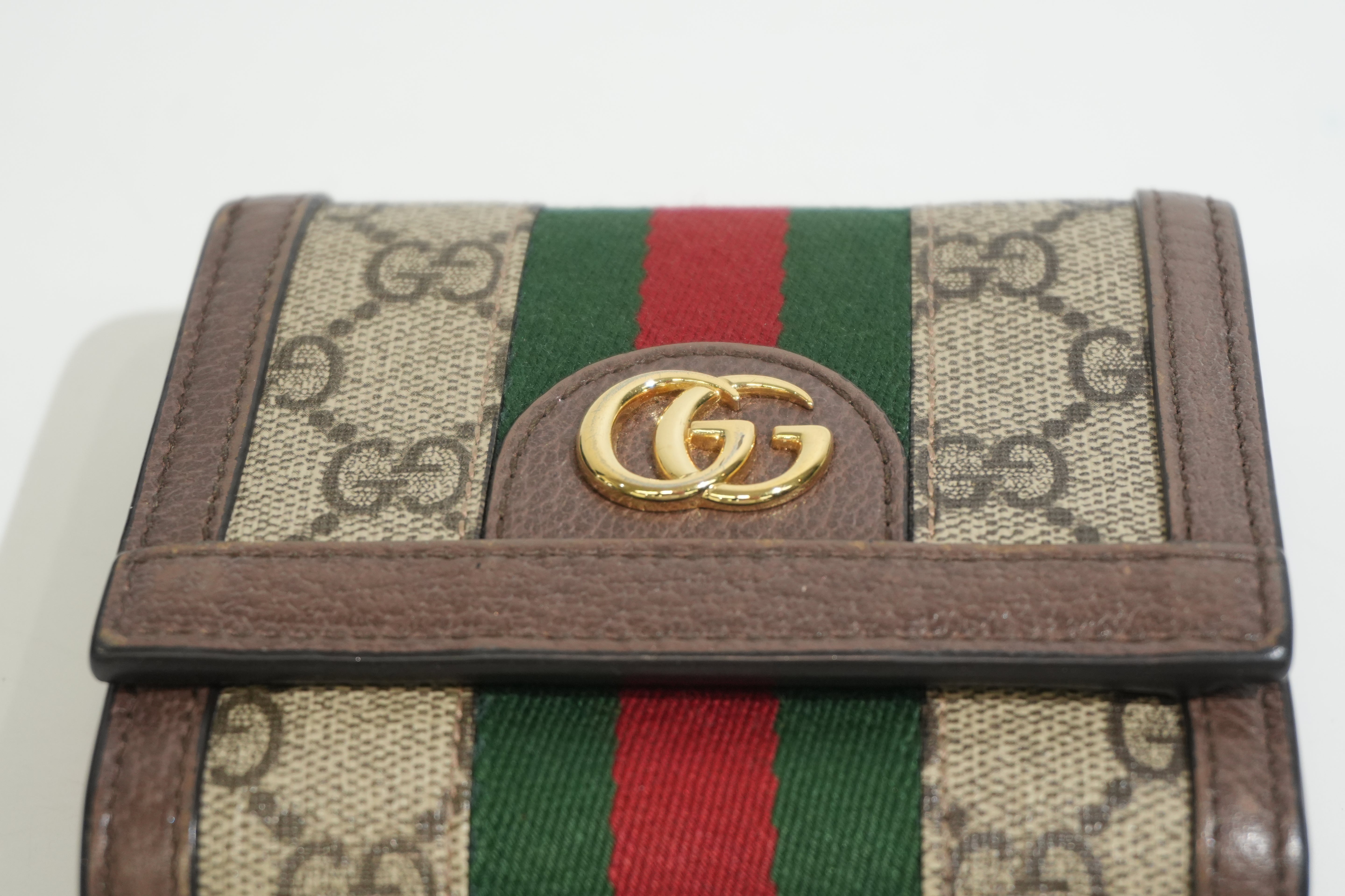 Pre-owned Gucci Ophidia Compact Wallet