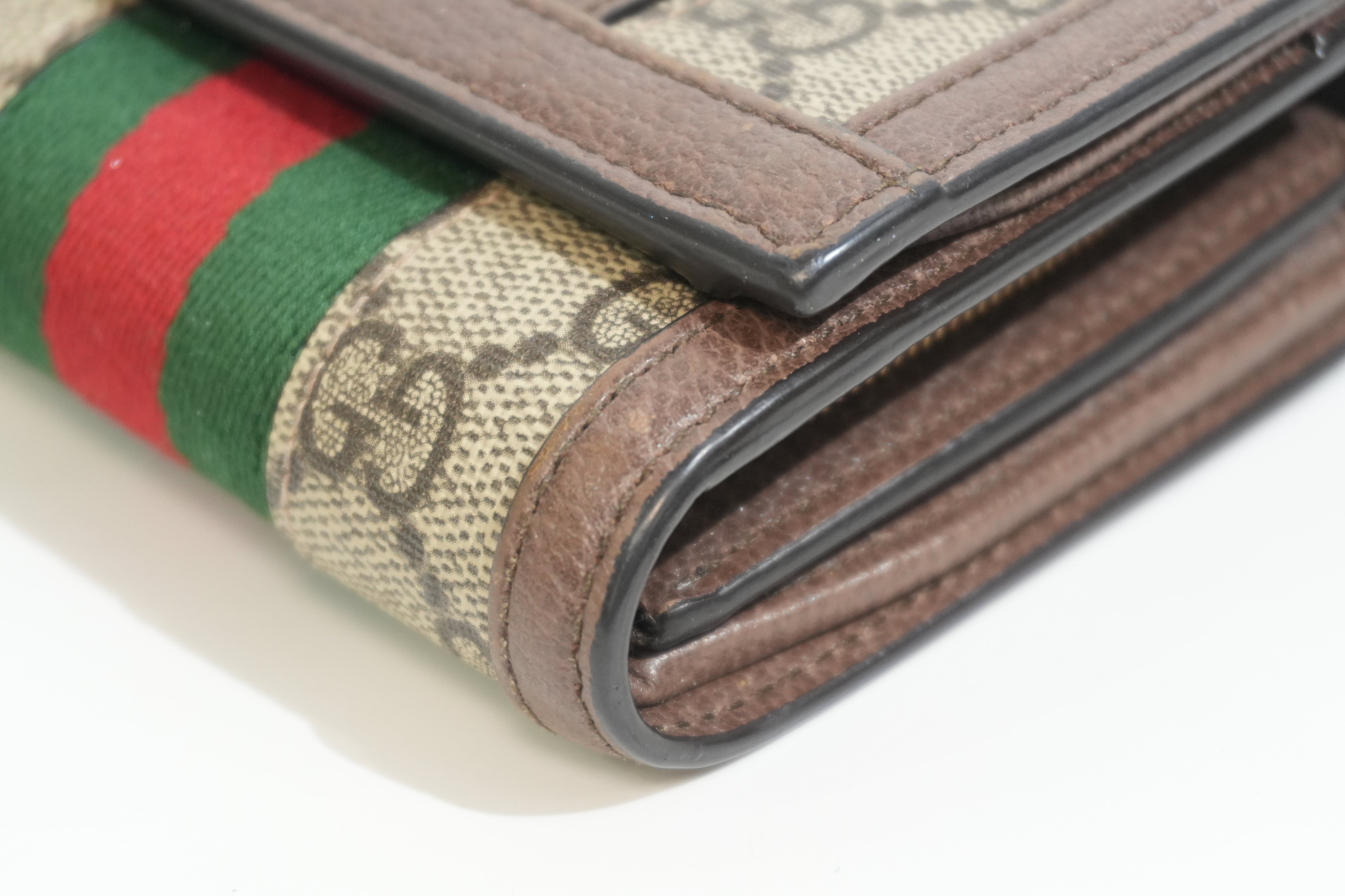 Pre-owned Gucci Ophidia Compact Wallet
