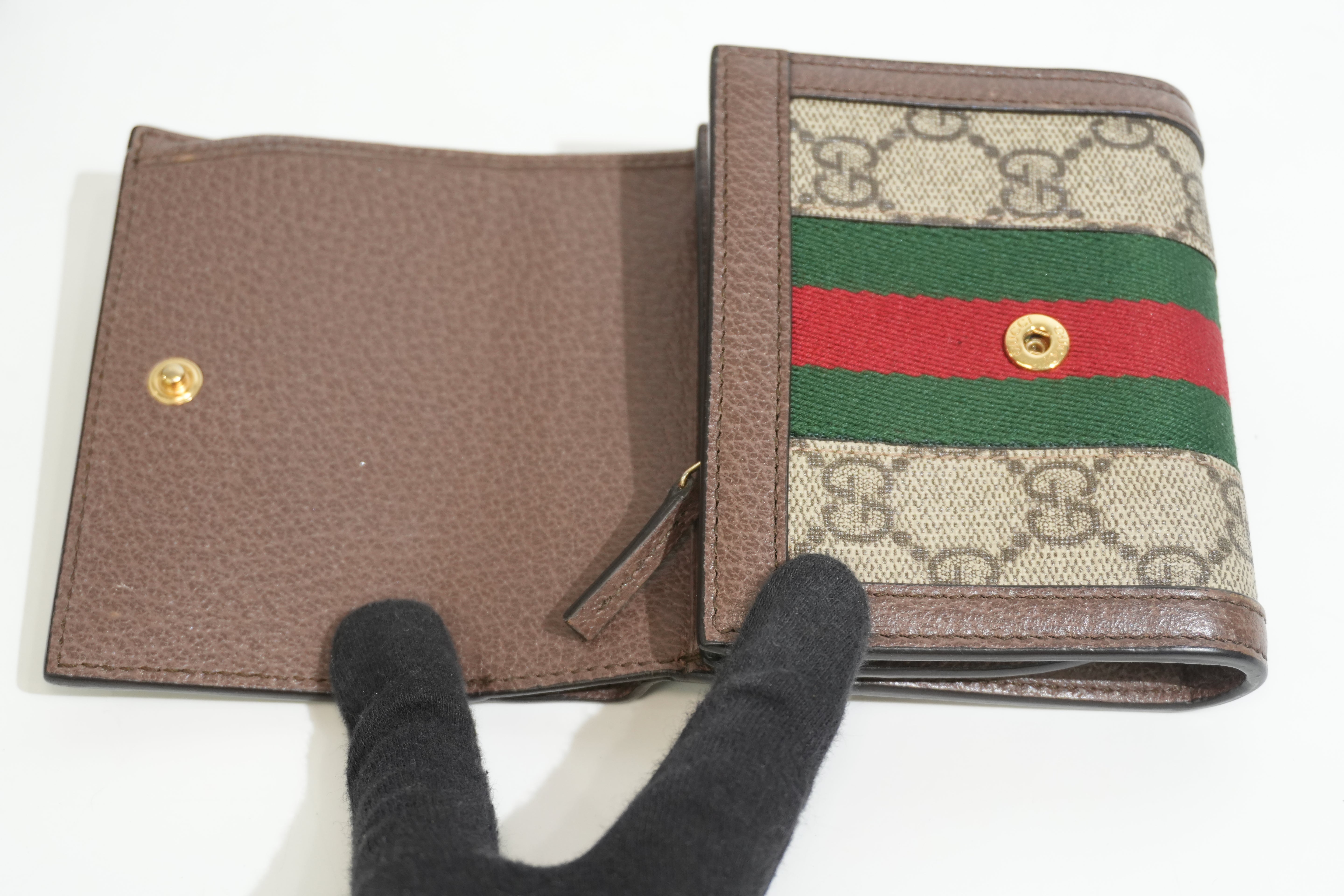 Pre-owned Gucci Ophidia Compact Wallet