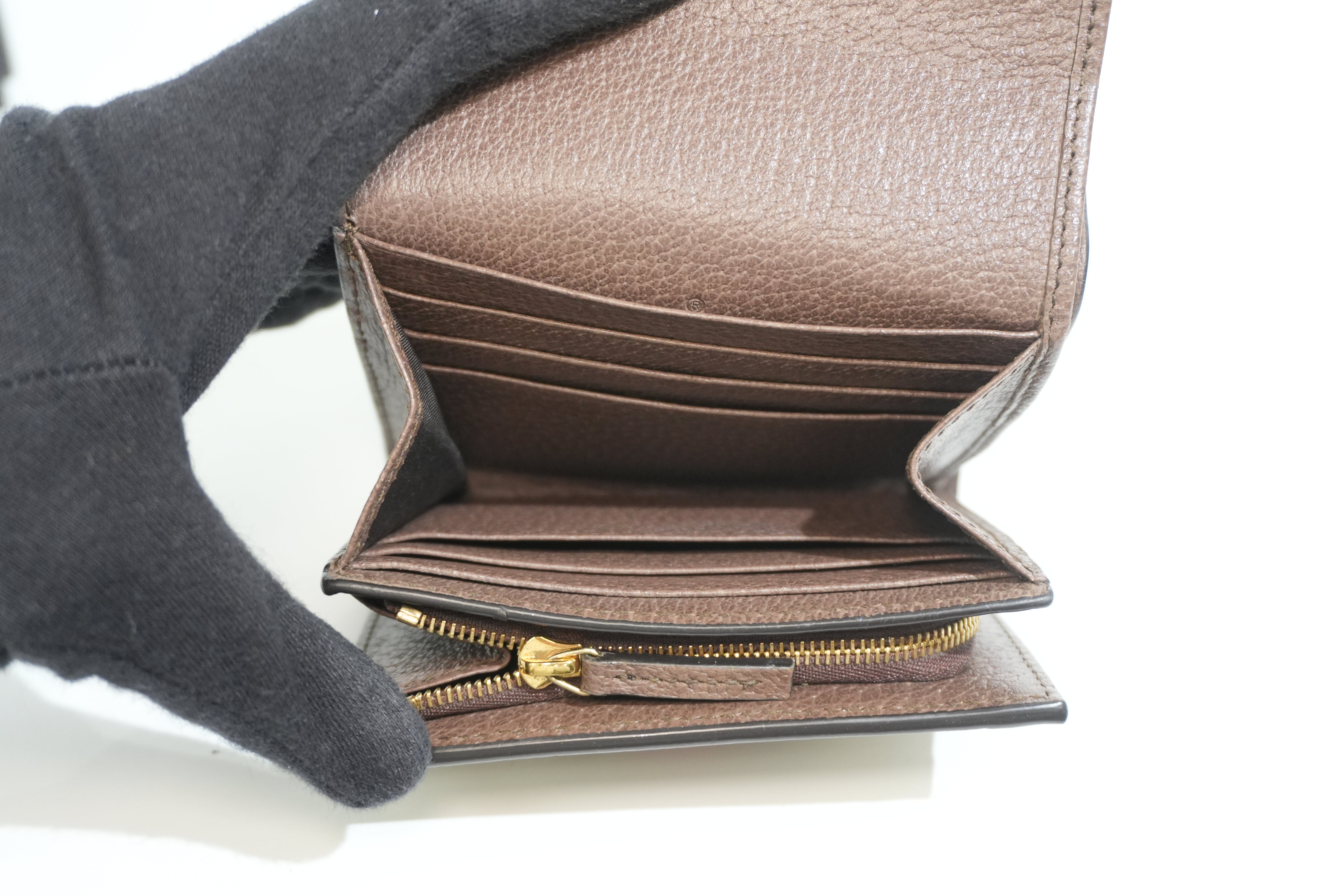 Pre-owned Gucci Ophidia Compact Wallet