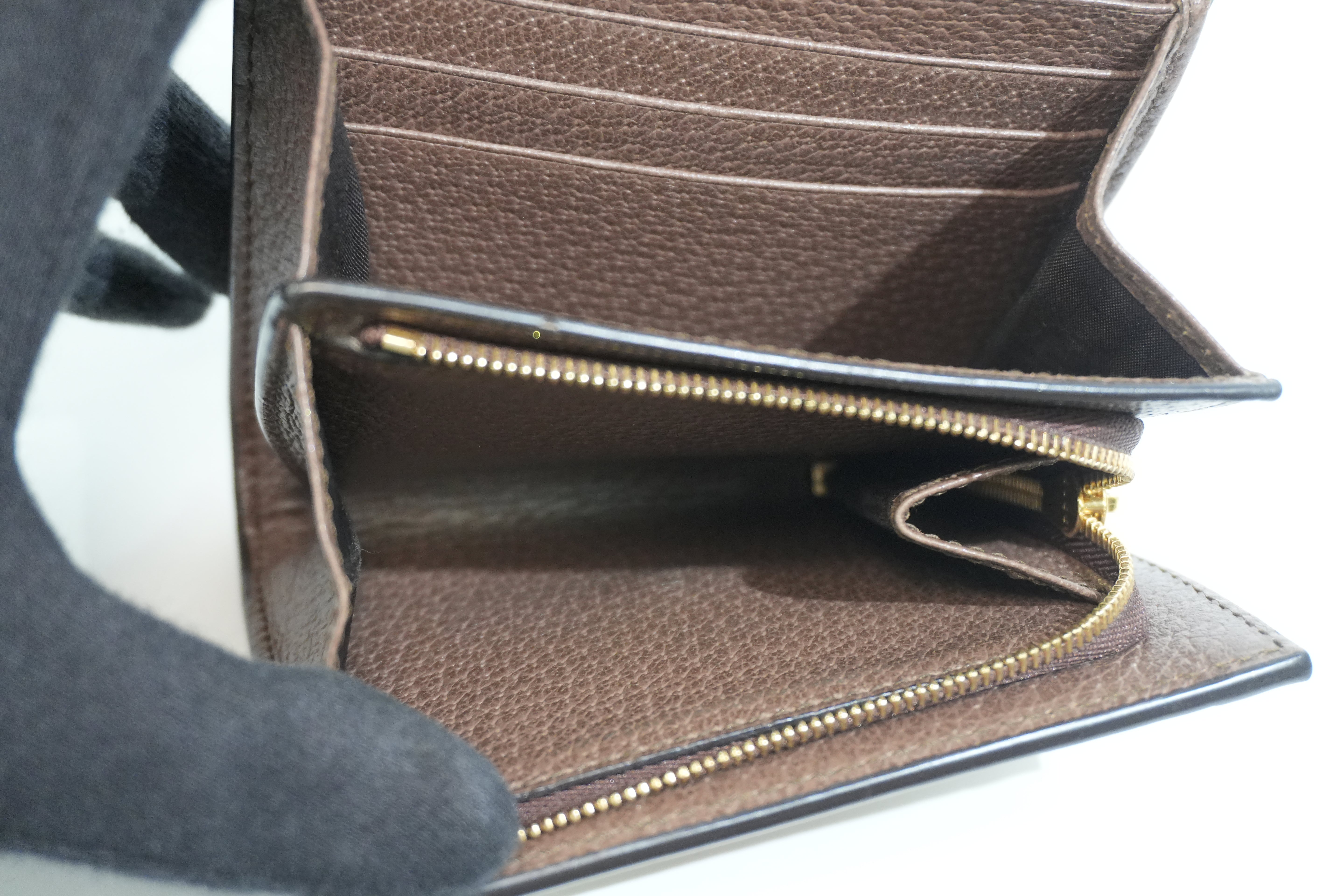 Pre-owned Gucci Ophidia Compact Wallet