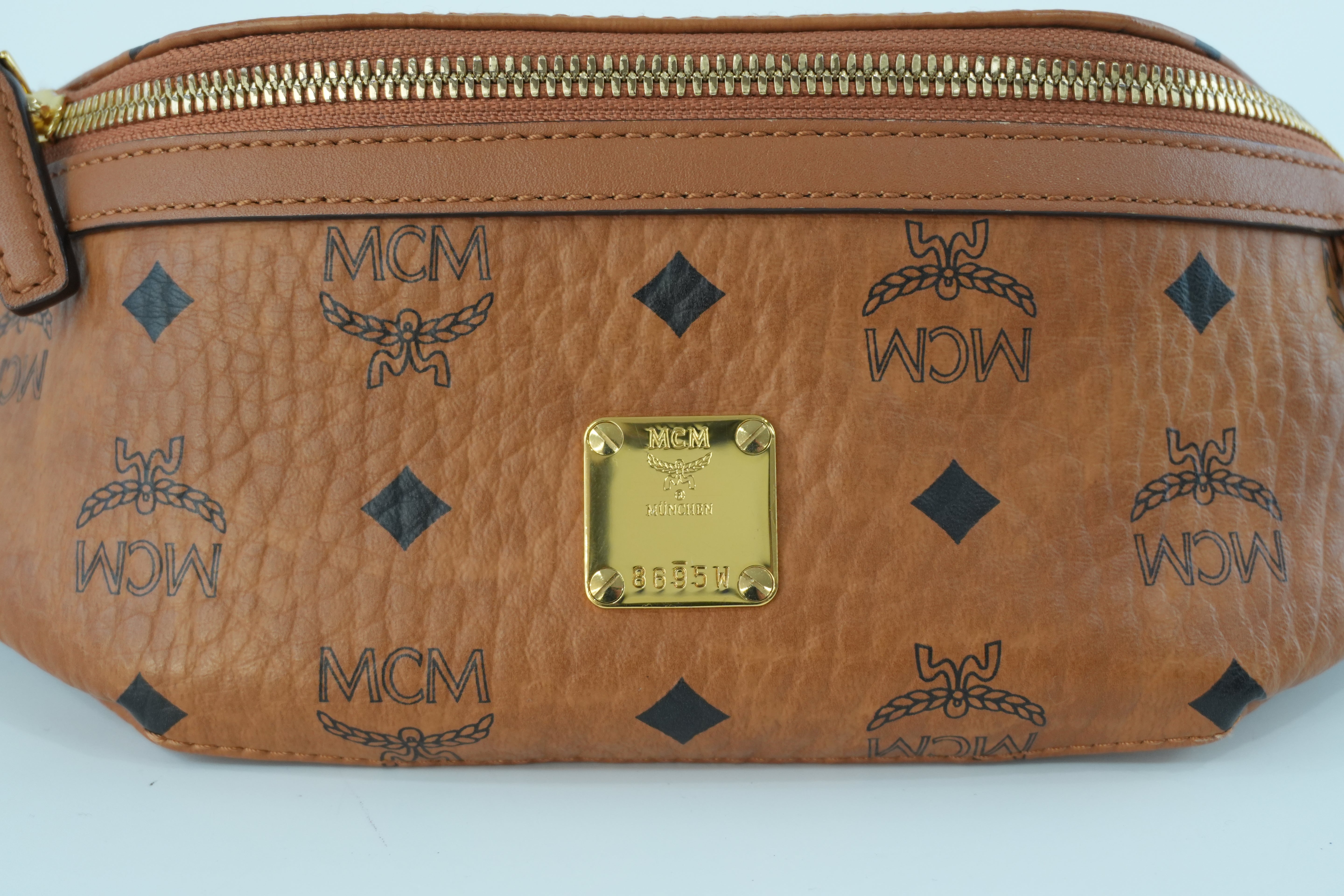 MCM Waist Bag Cognac Used