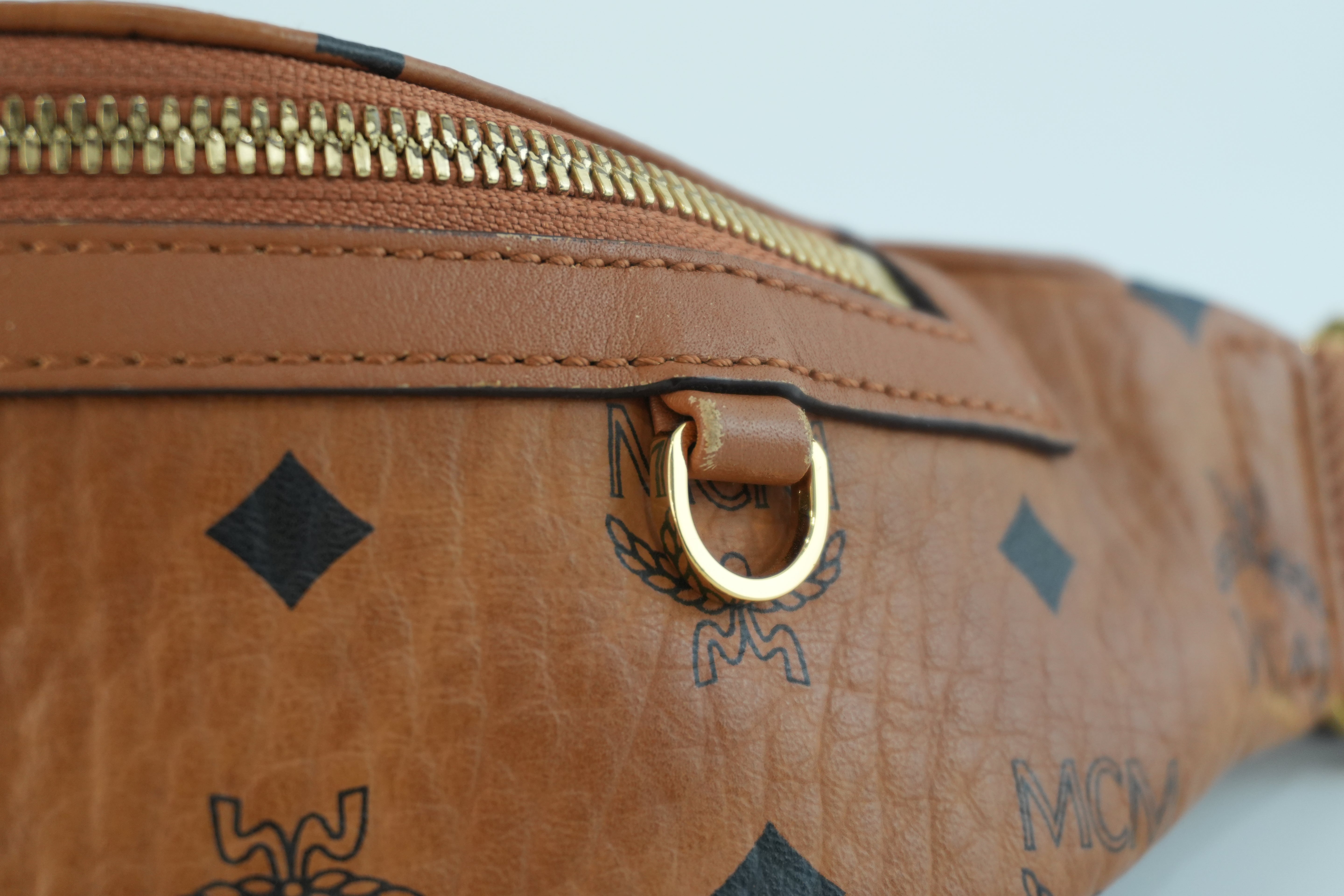 MCM Waist Bag Cognac Used
