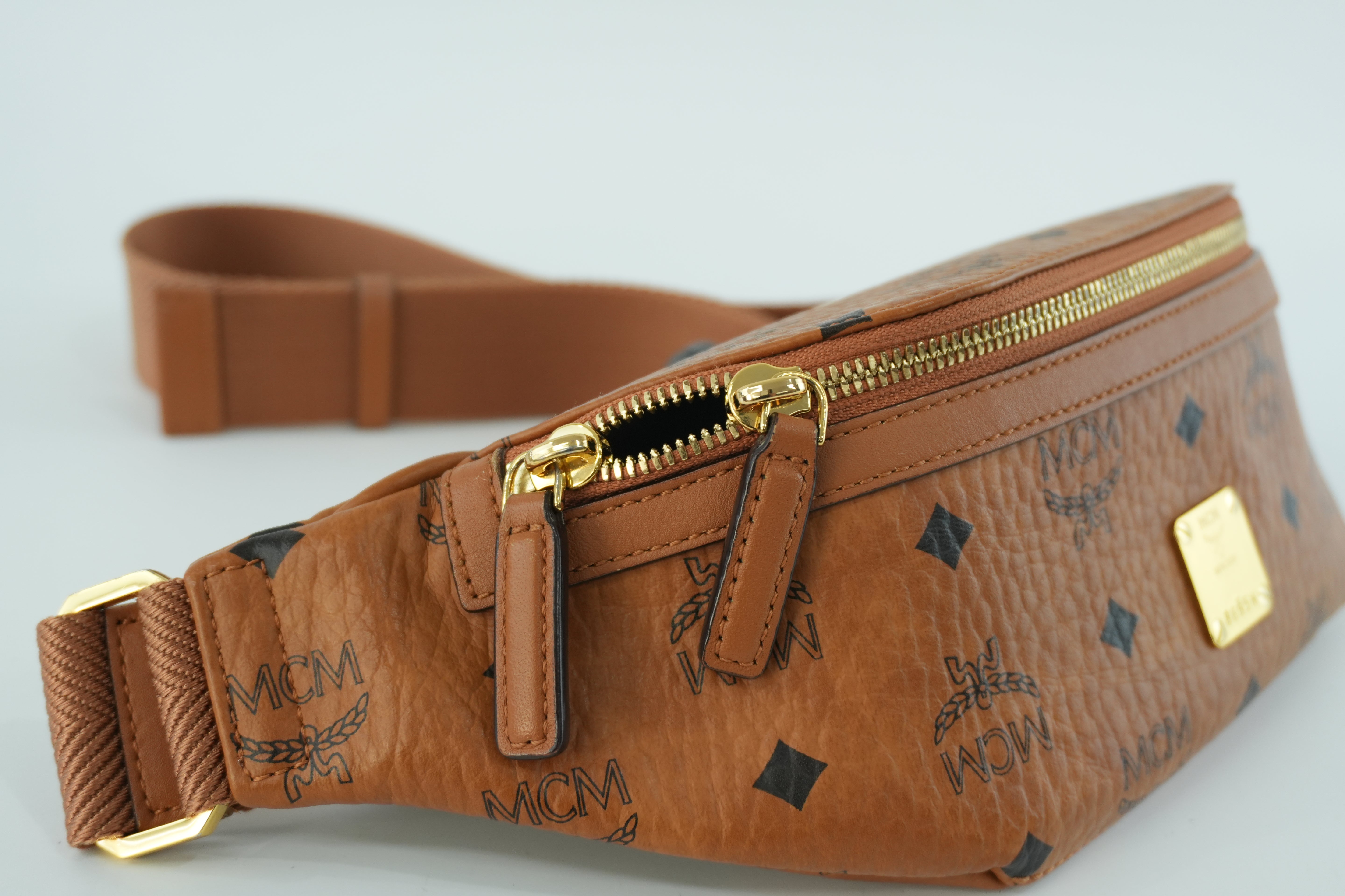 MCM Waist Bag Cognac Used