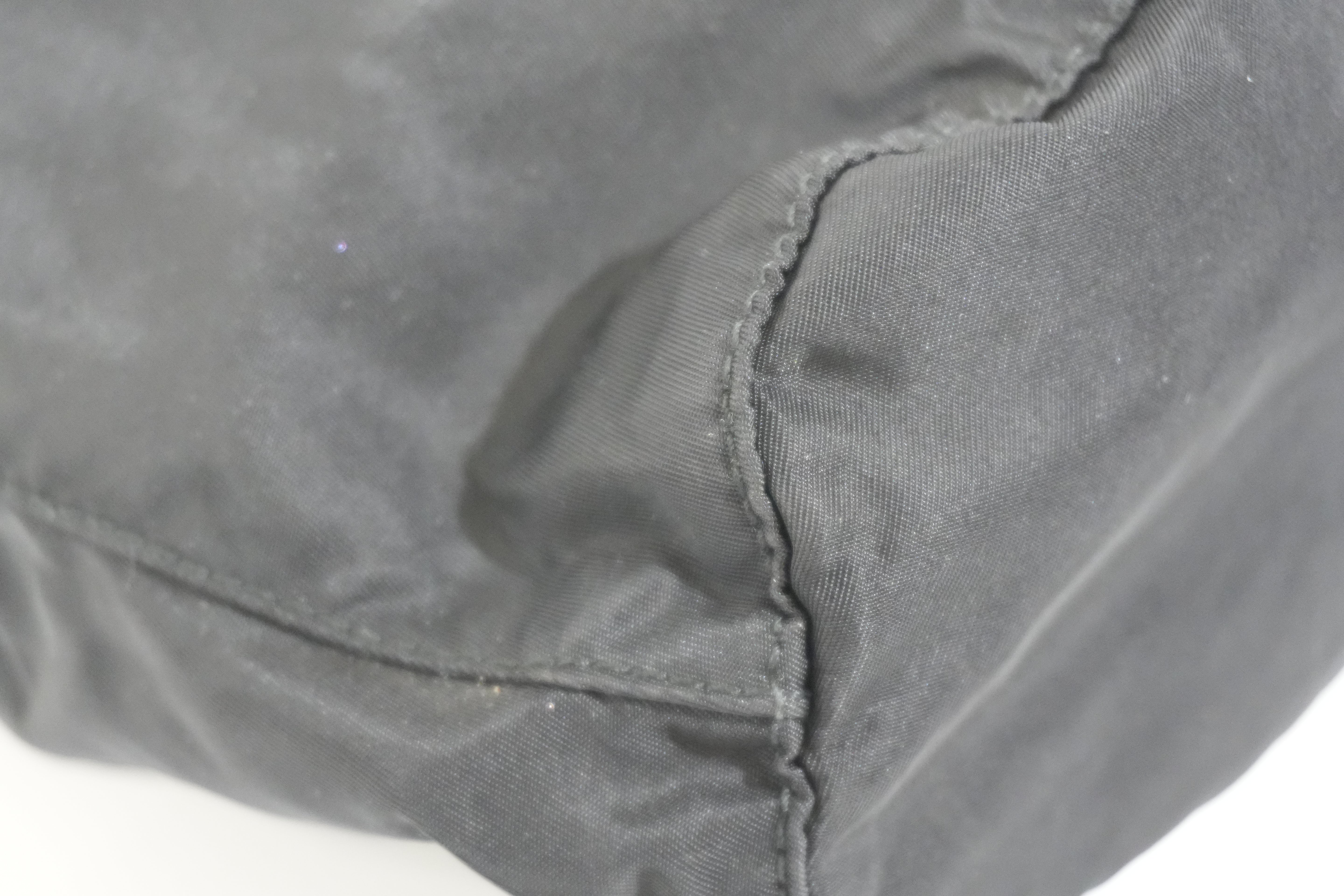 Pre-owned Prada Drawstring Bucket Style Pouch Black