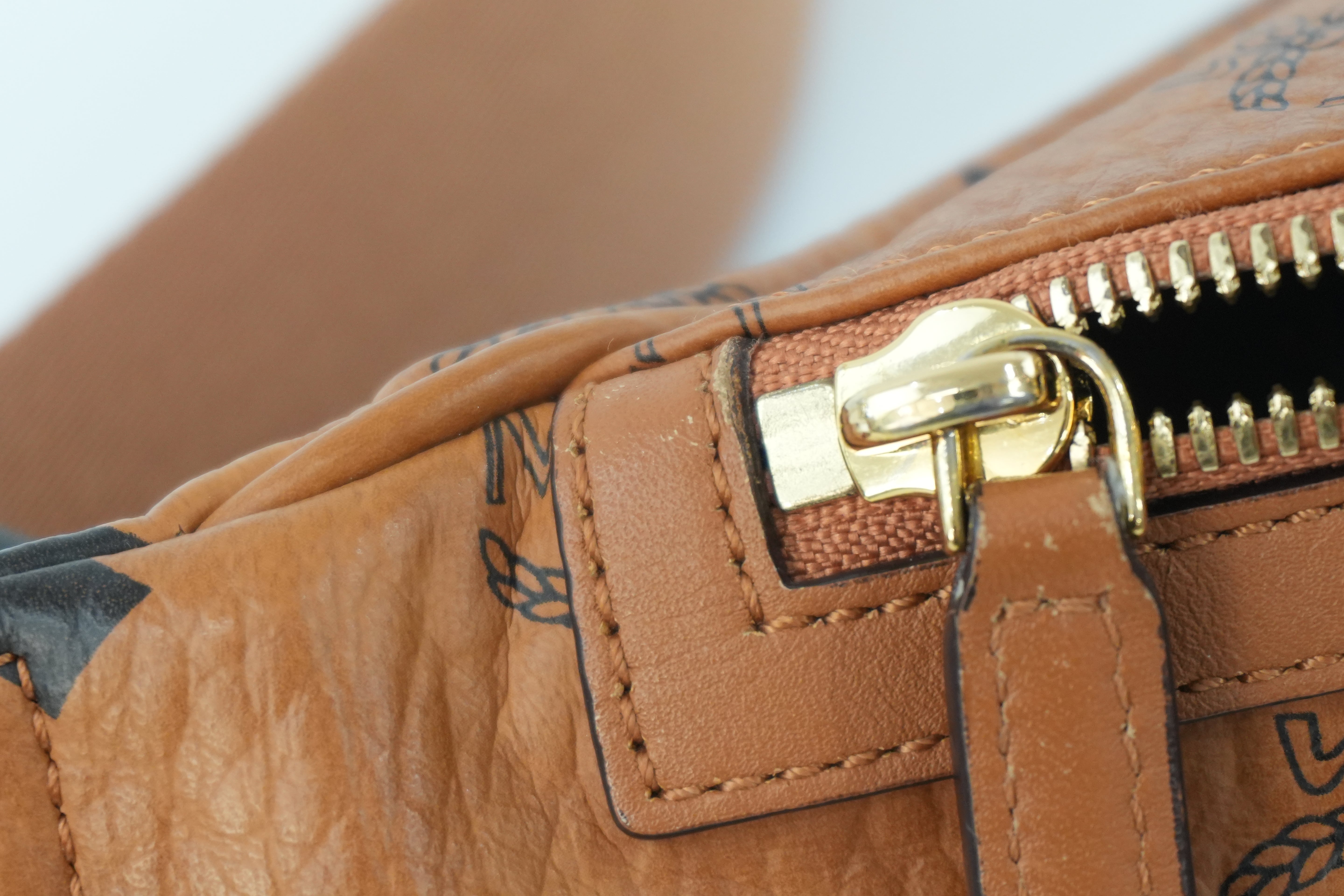 MCM Waist Bag Cognac Used