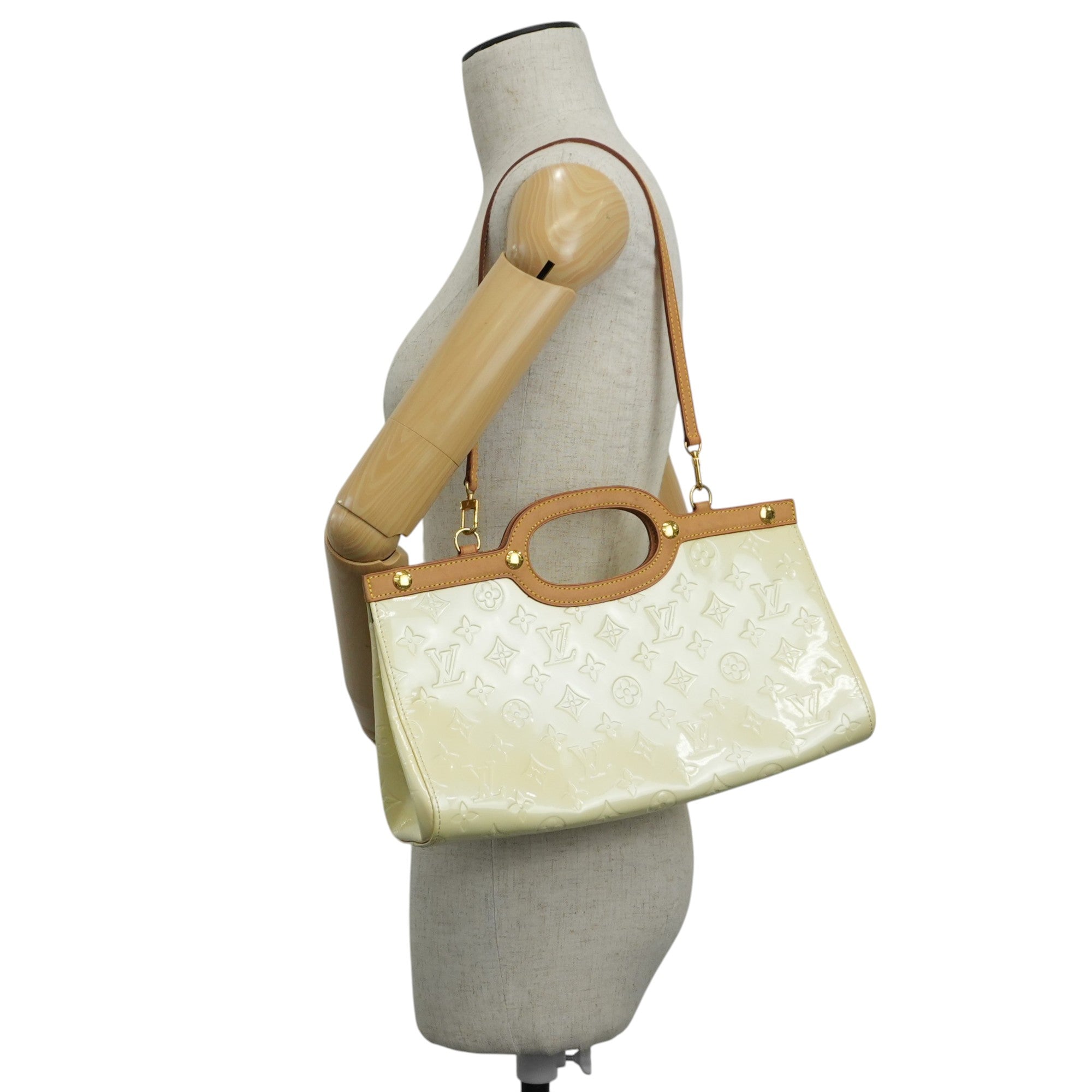 Louis Vuitton Roxbury Vernis Two Way Shoulder Bag Yellow Used