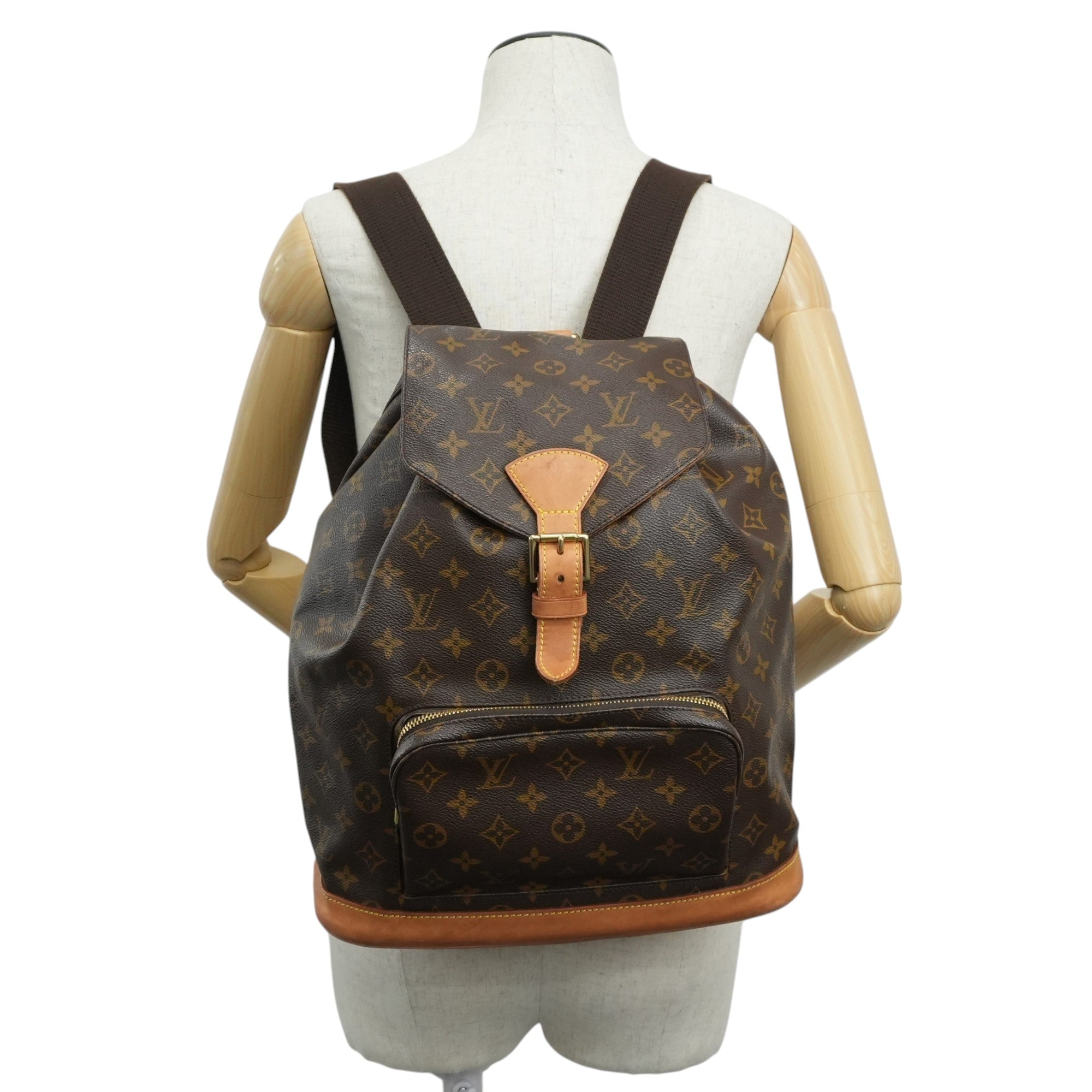 Louis Vuitton Monogram Montsouris GM Backpack Used