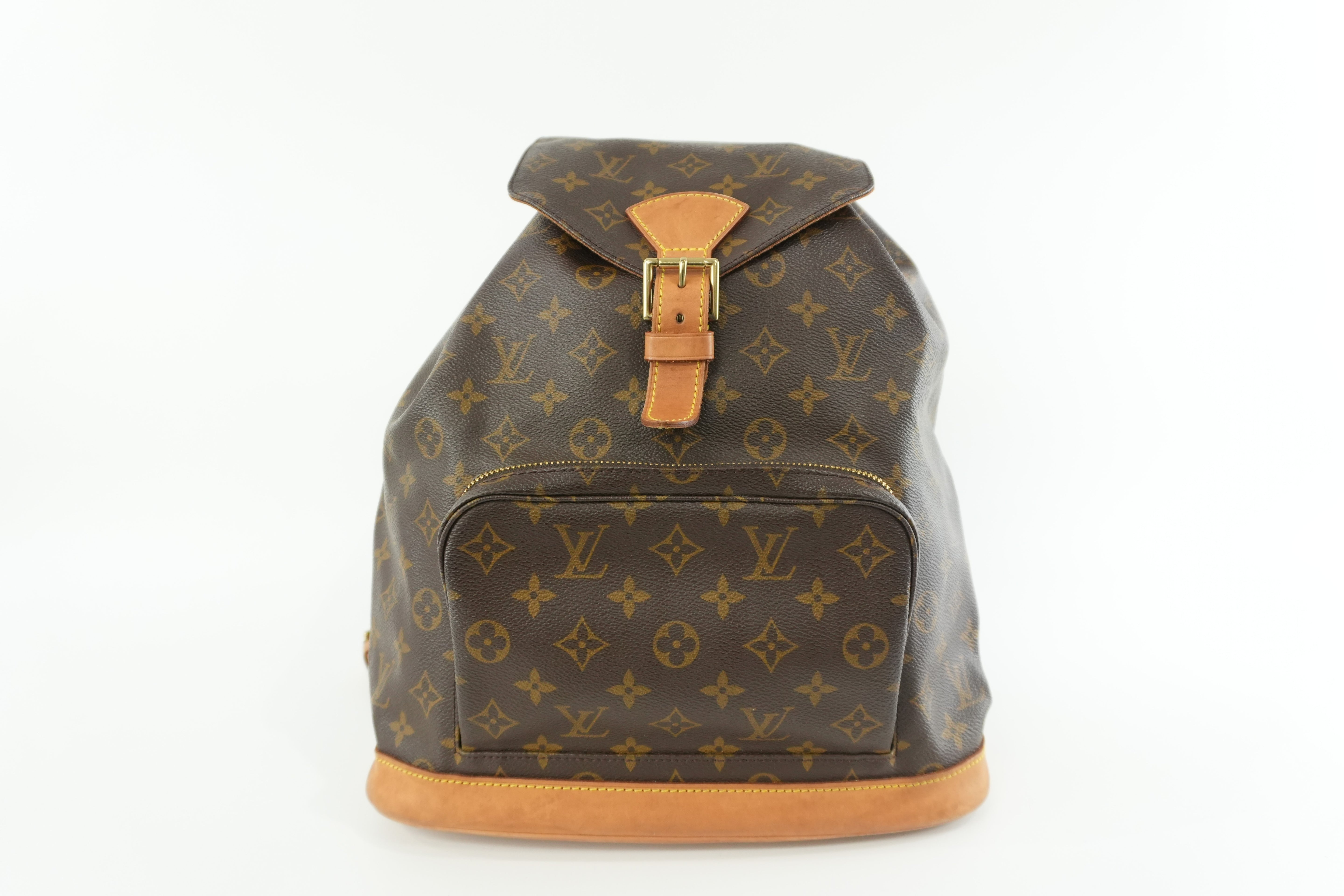 Louis Vuitton Monogram Montsouris GM Backpack Used