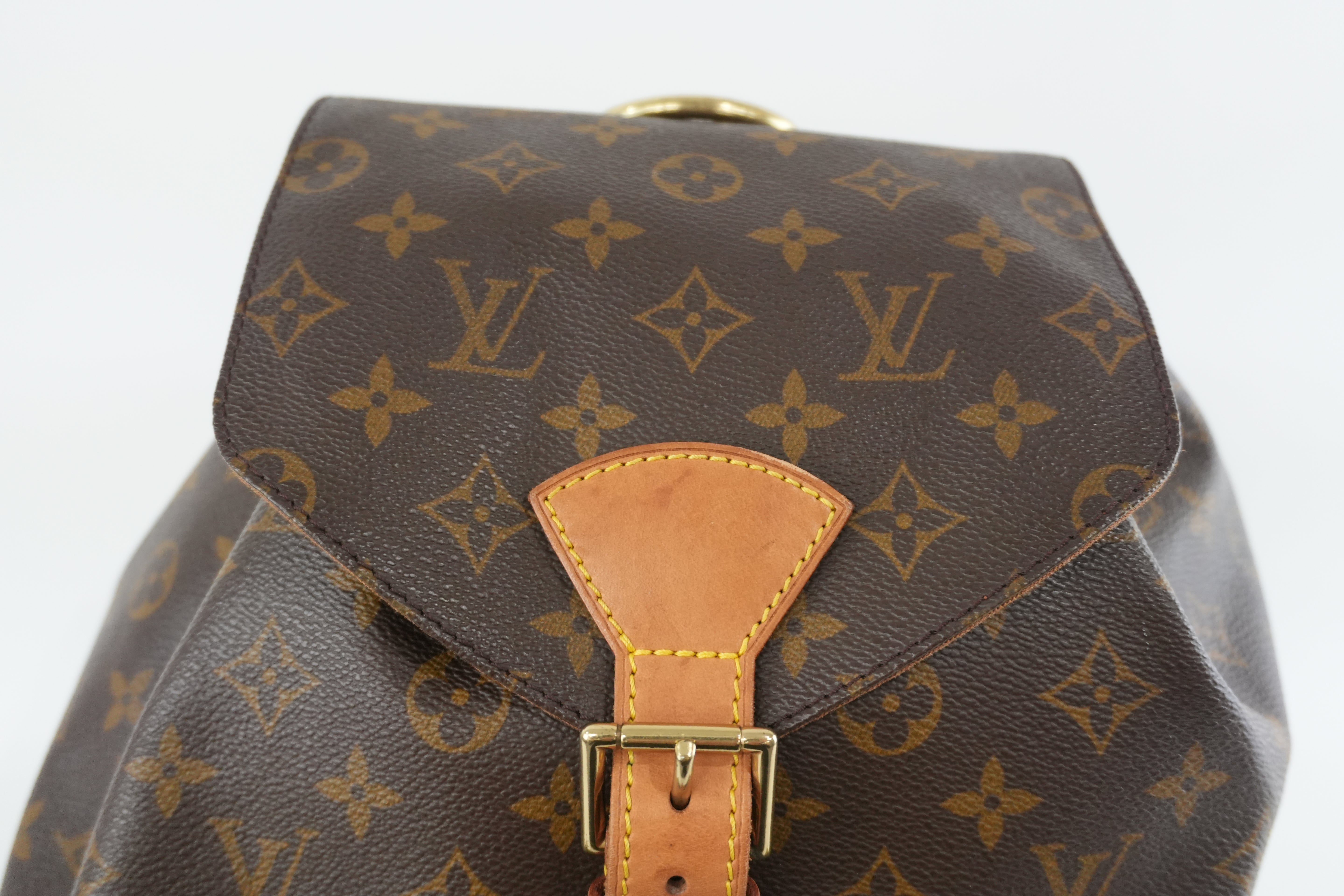 Louis Vuitton Monogram Montsouris GM Backpack Used