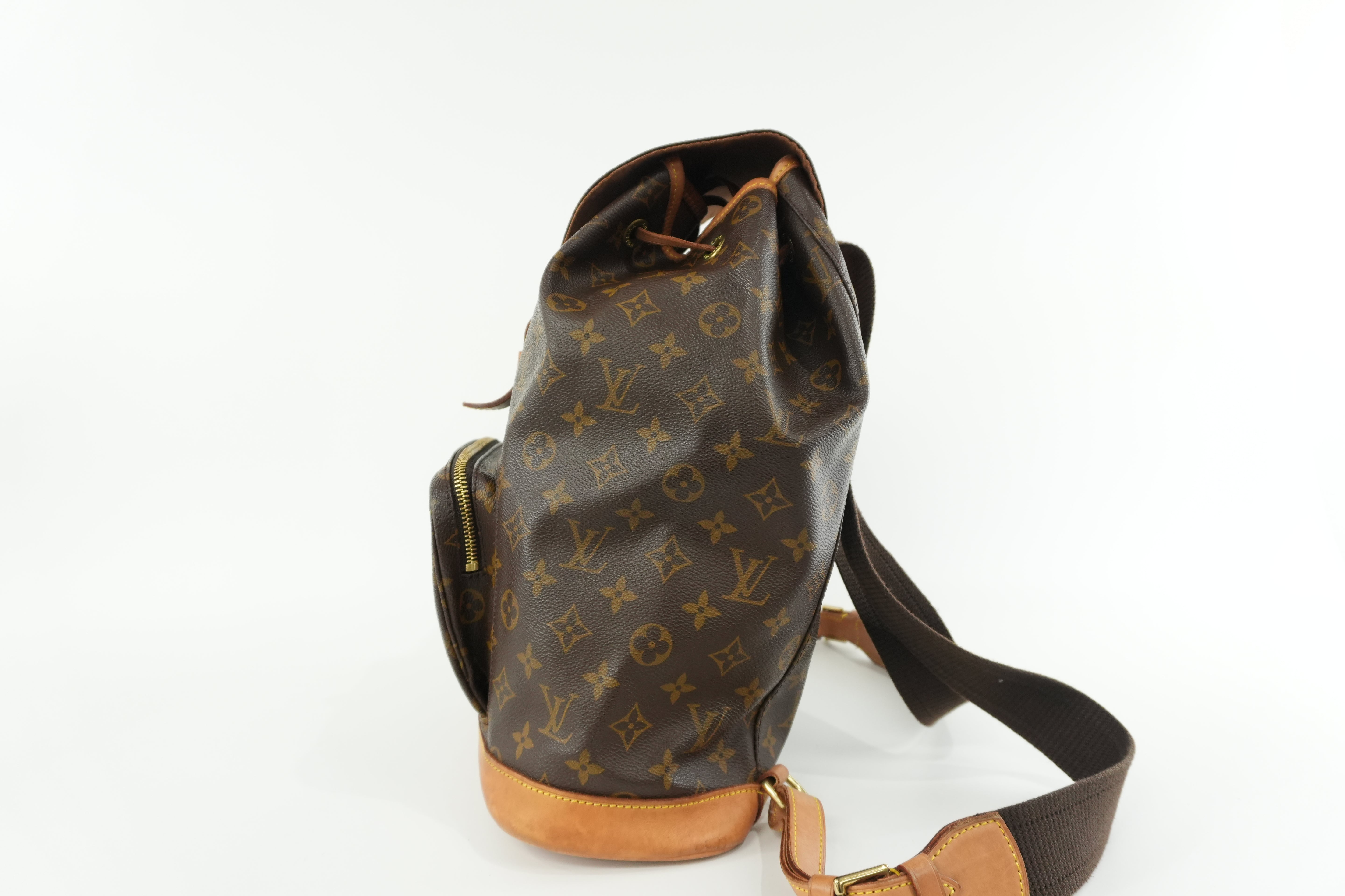 Louis Vuitton Monogram Montsouris GM Backpack Used