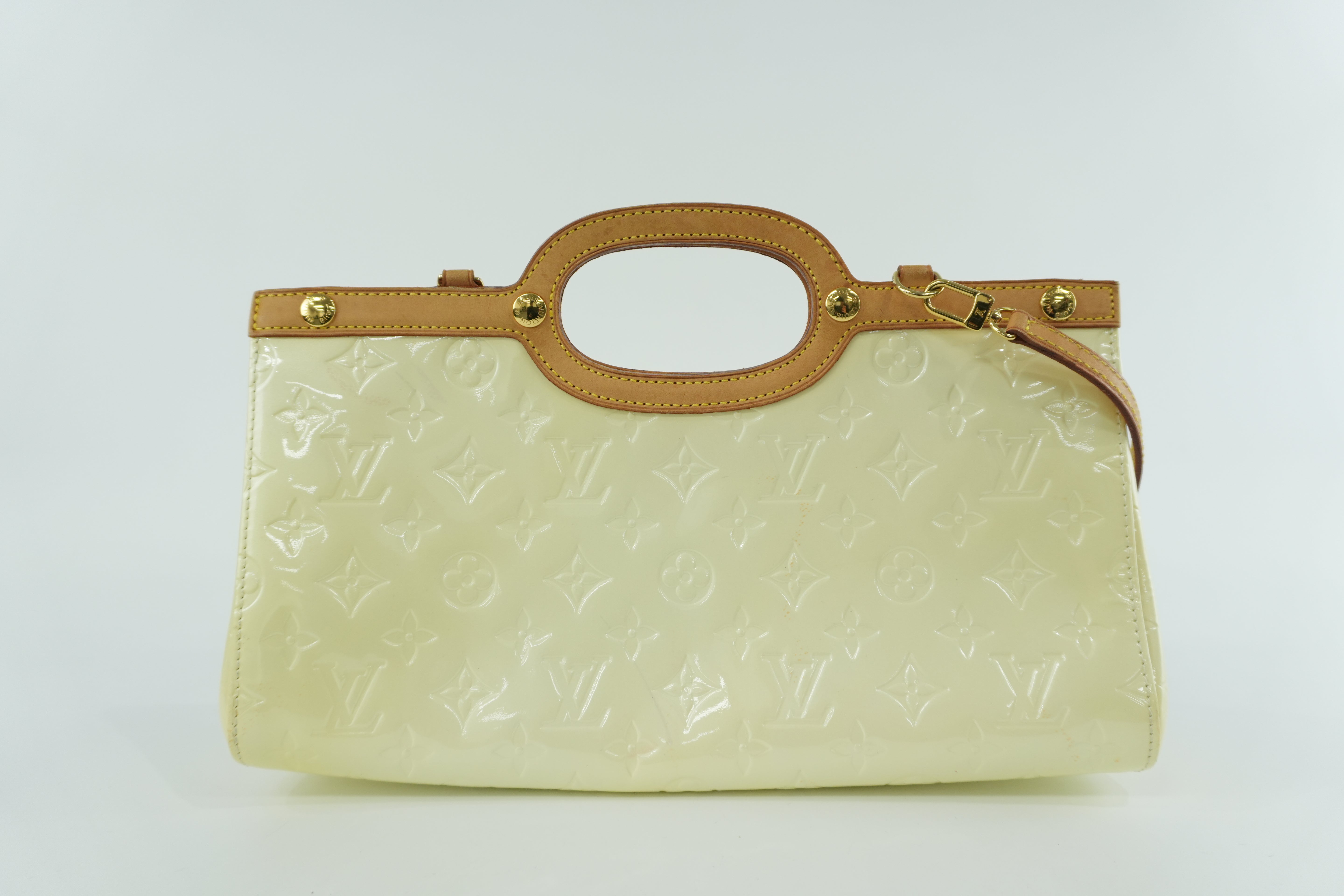 Louis Vuitton Roxbury Vernis Two Way Shoulder Bag Yellow Used