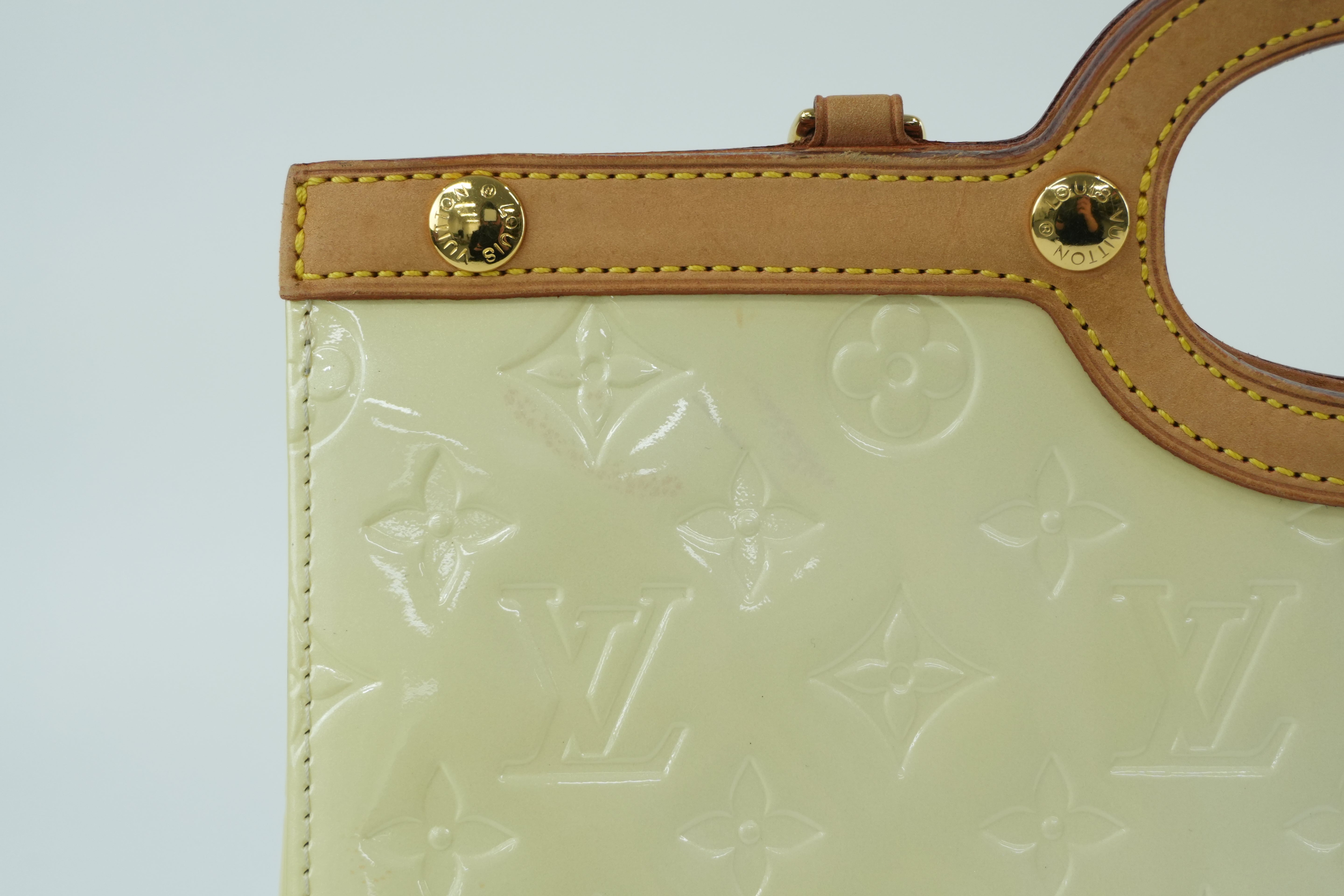 Louis Vuitton Roxbury Vernis Two Way Shoulder Bag Yellow Used