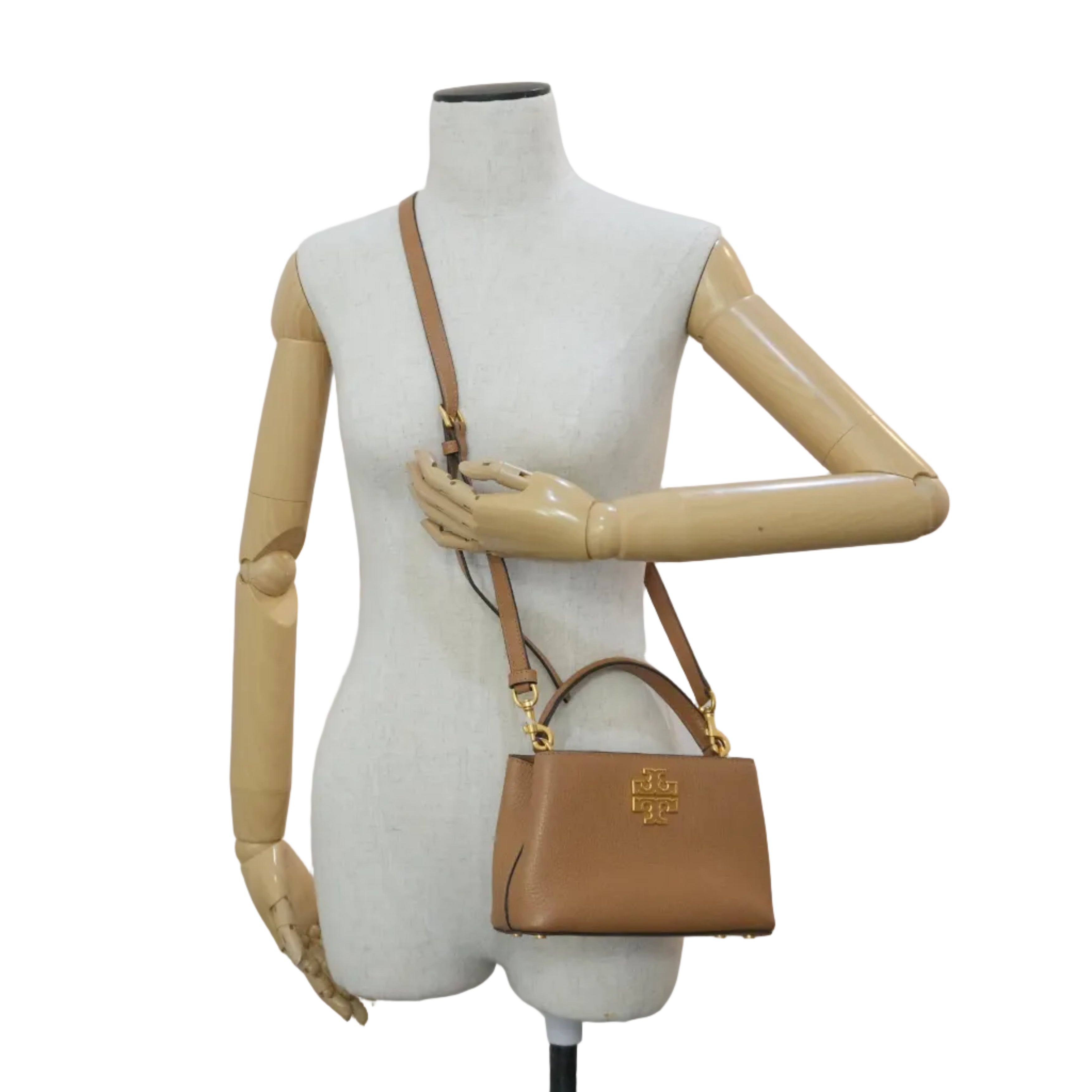 Pre-owned Tory Burch Leather Crossbody Bag Brown