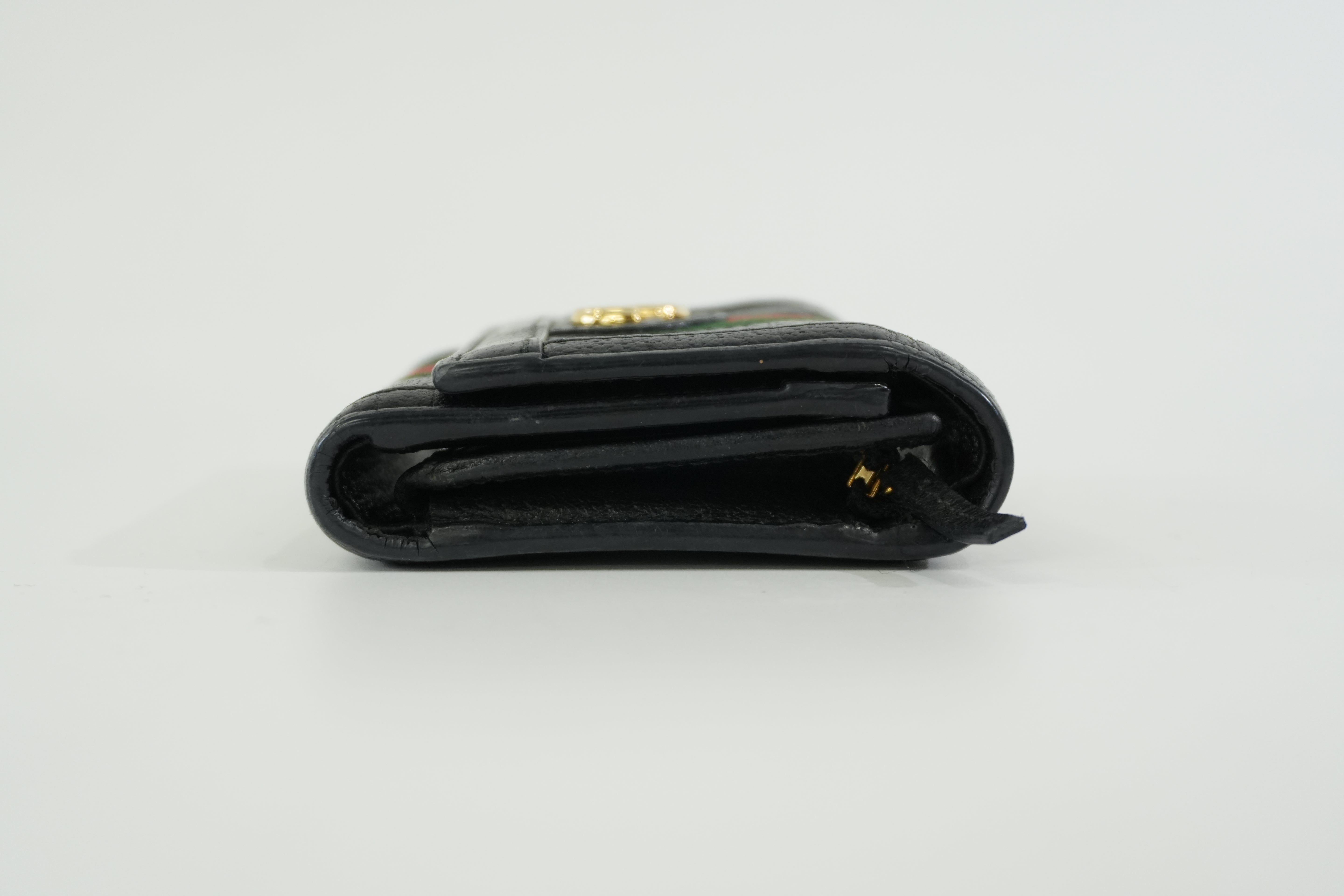 Pre-owned Gucci Trifold Wallet Black