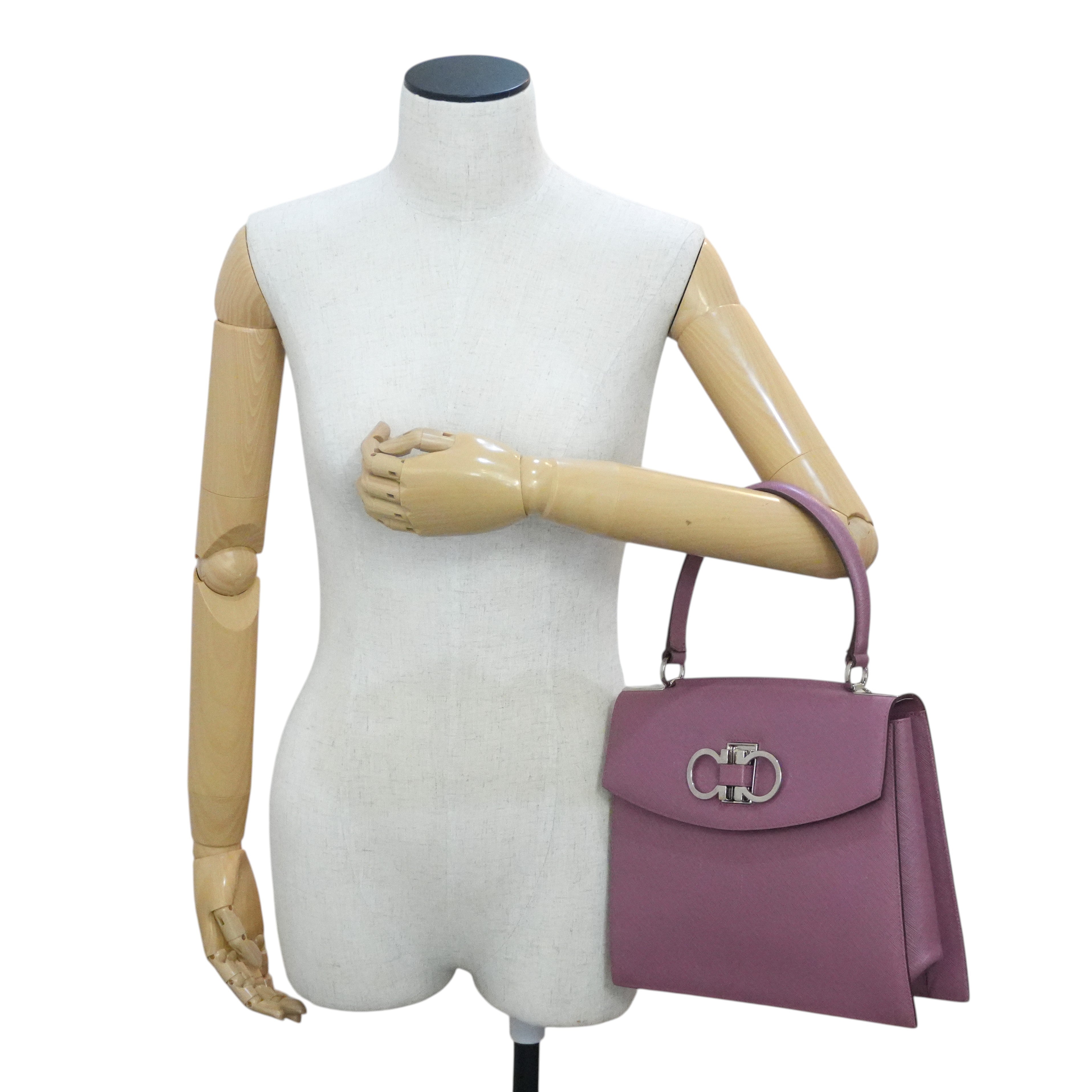 Pre-owned Ferragamo Top Handle Handbag Pink