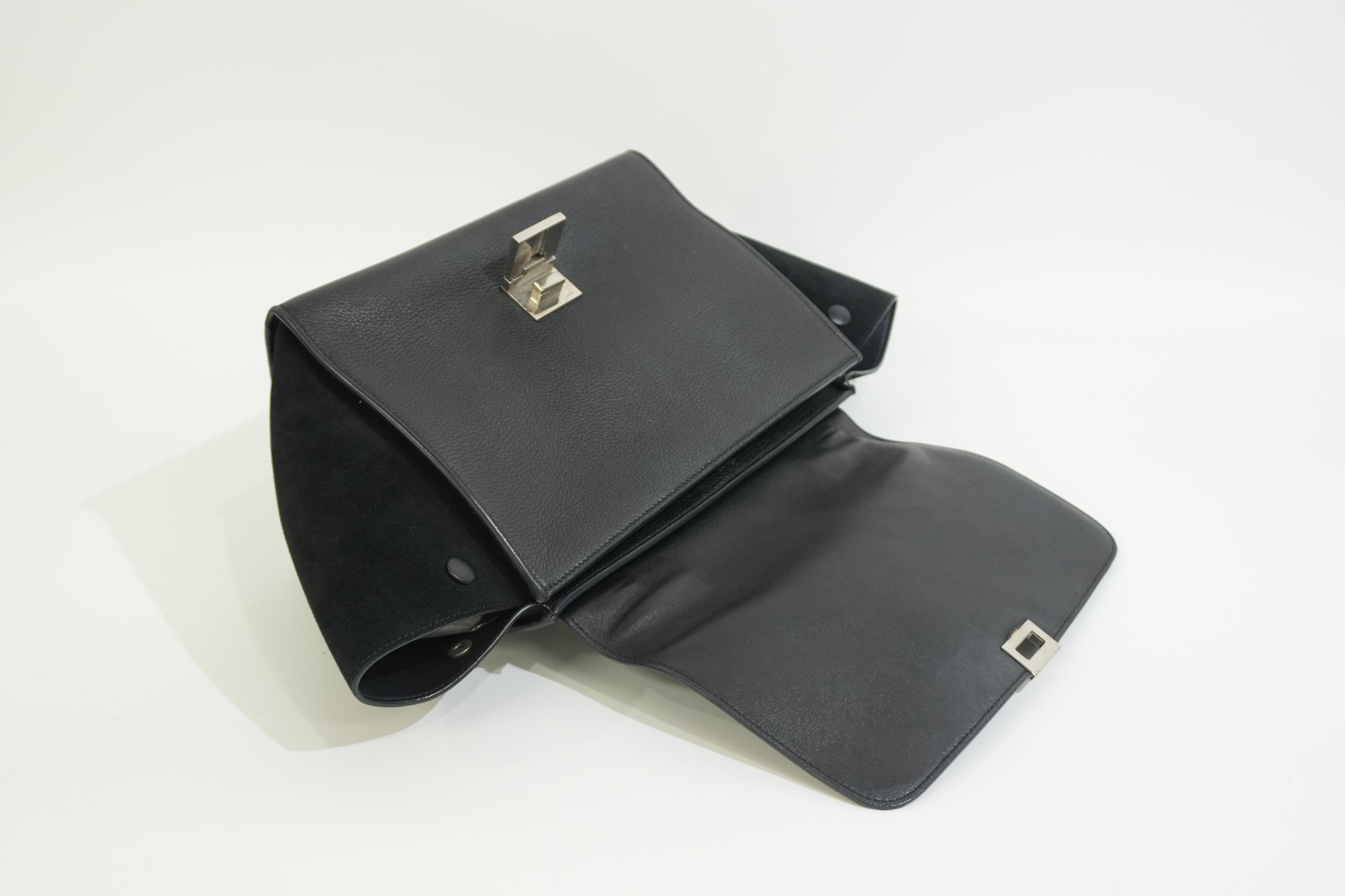 Pre-owned Celine Leather Trapeze Handbag Black