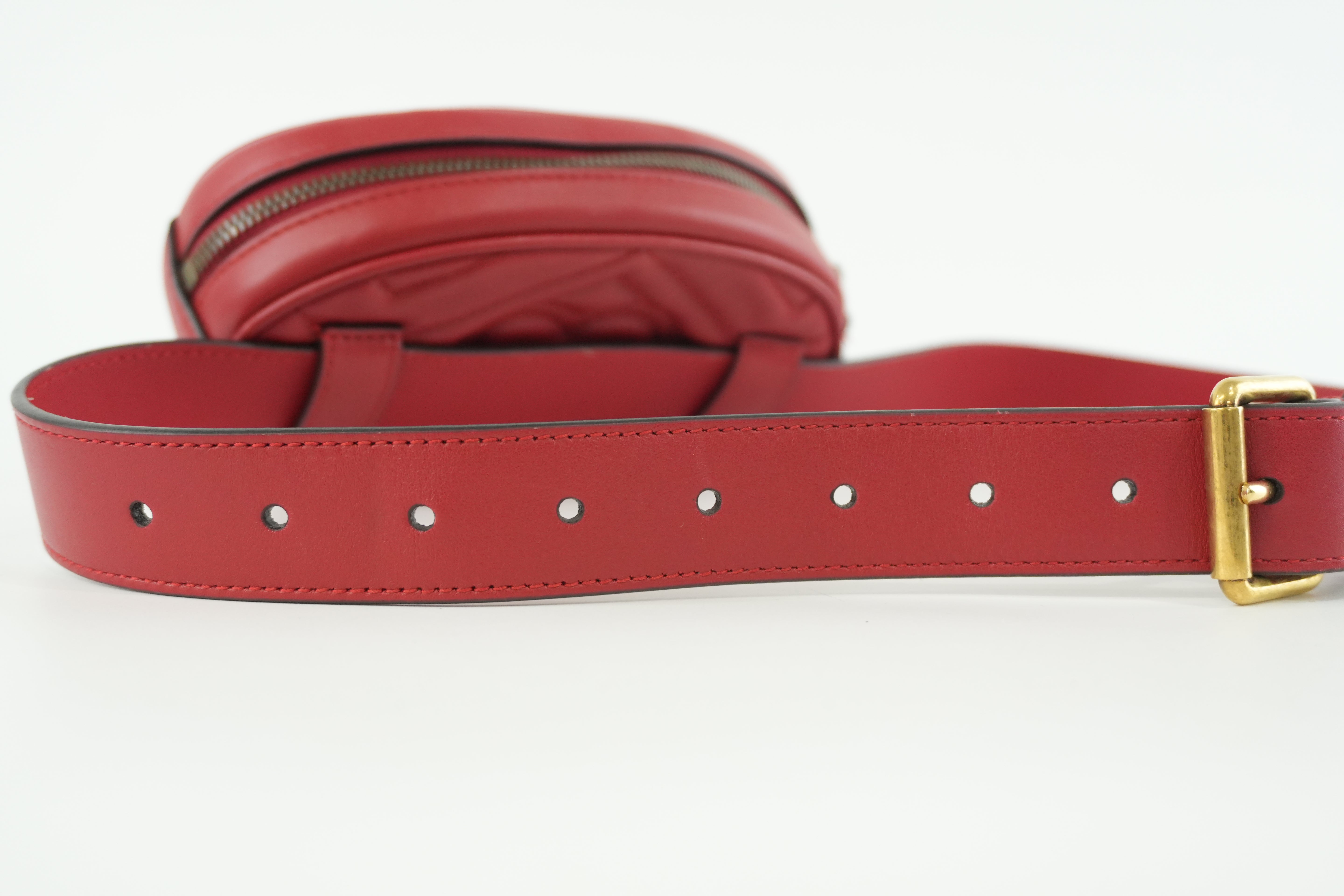 Gucci Marmont Waist Bag Red Size 75