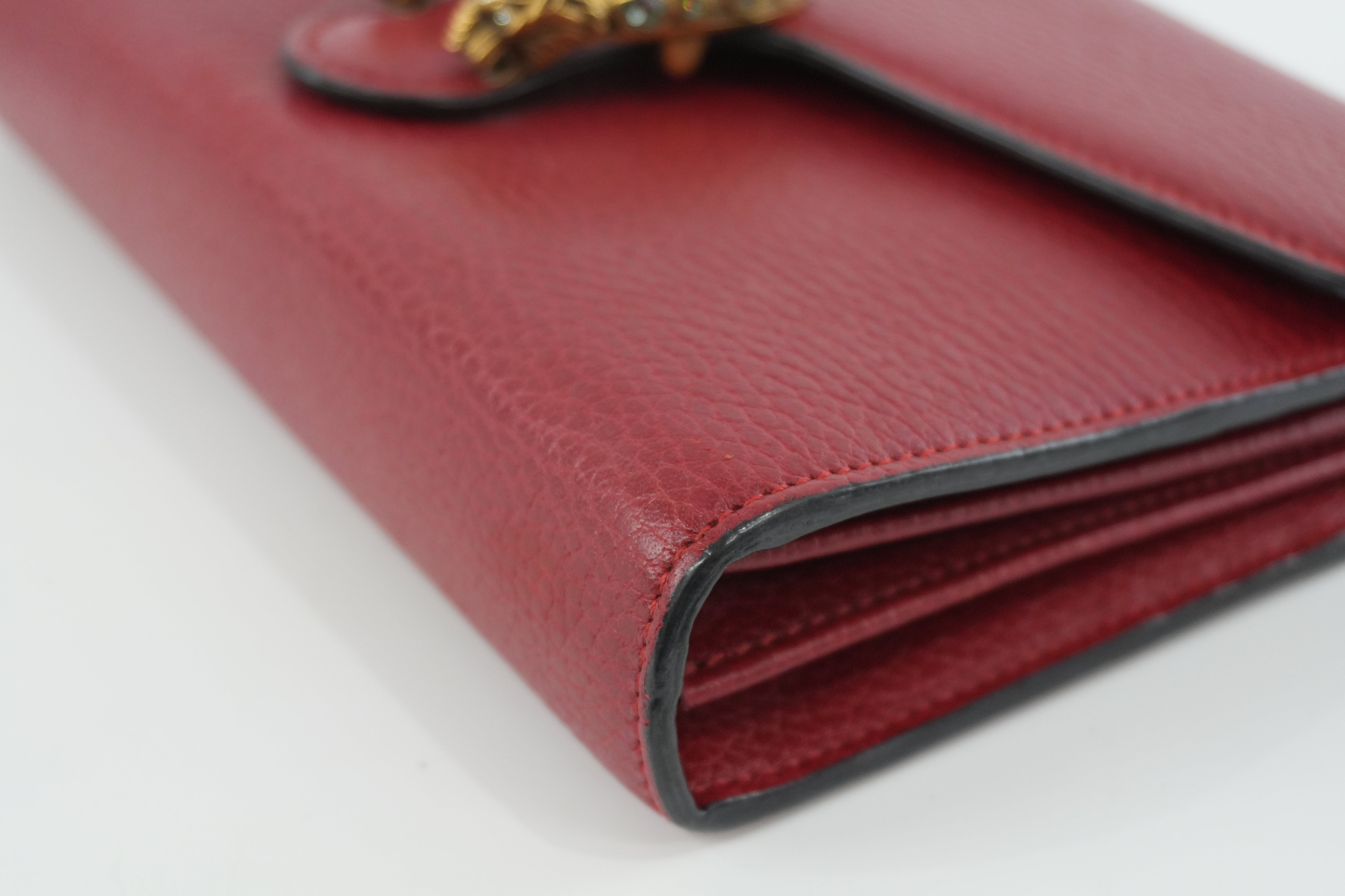 Gucci Dionysus Wallet on Chain Red Used