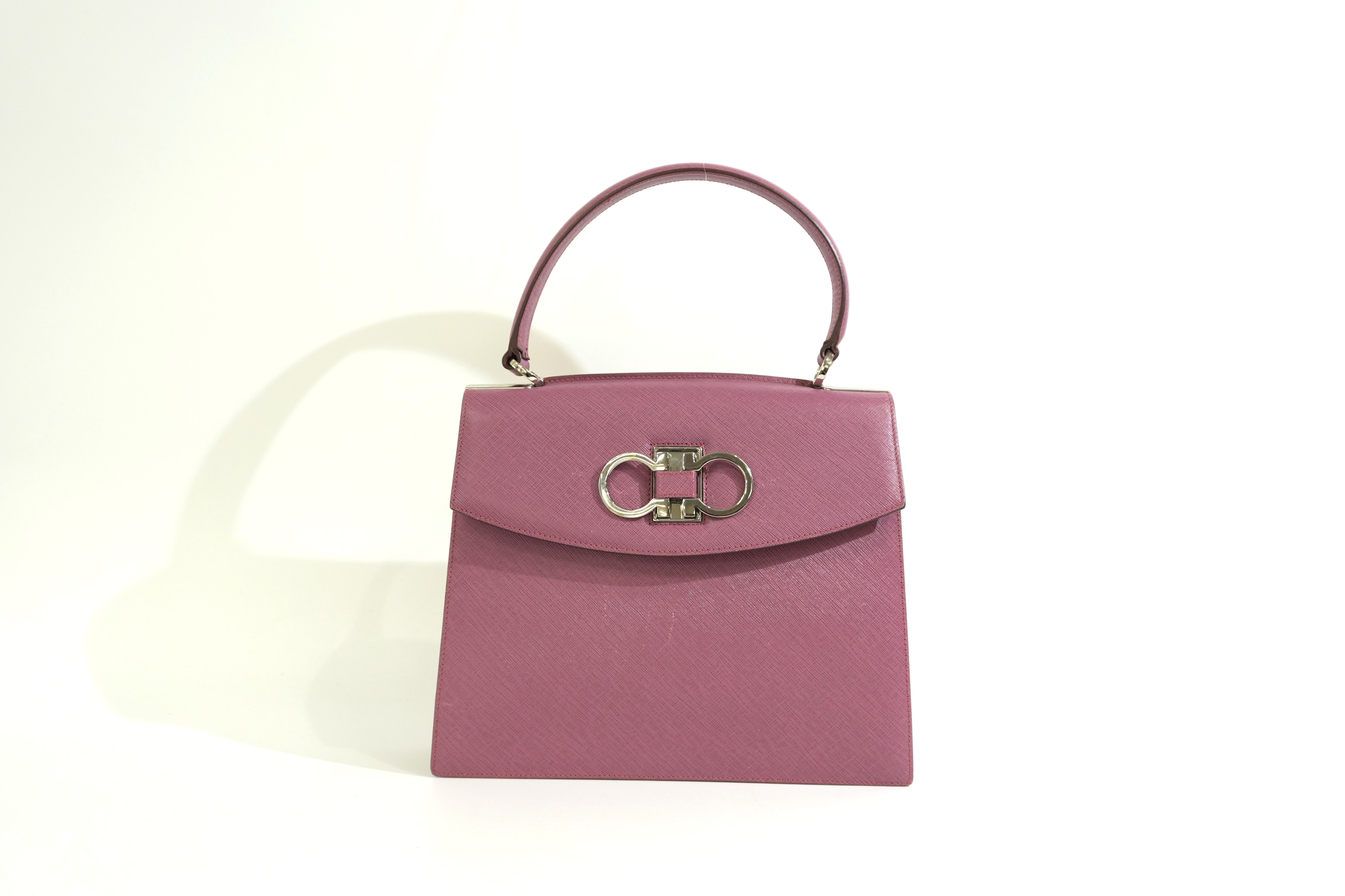 Pre-owned Ferragamo Top Handle Handbag Pink