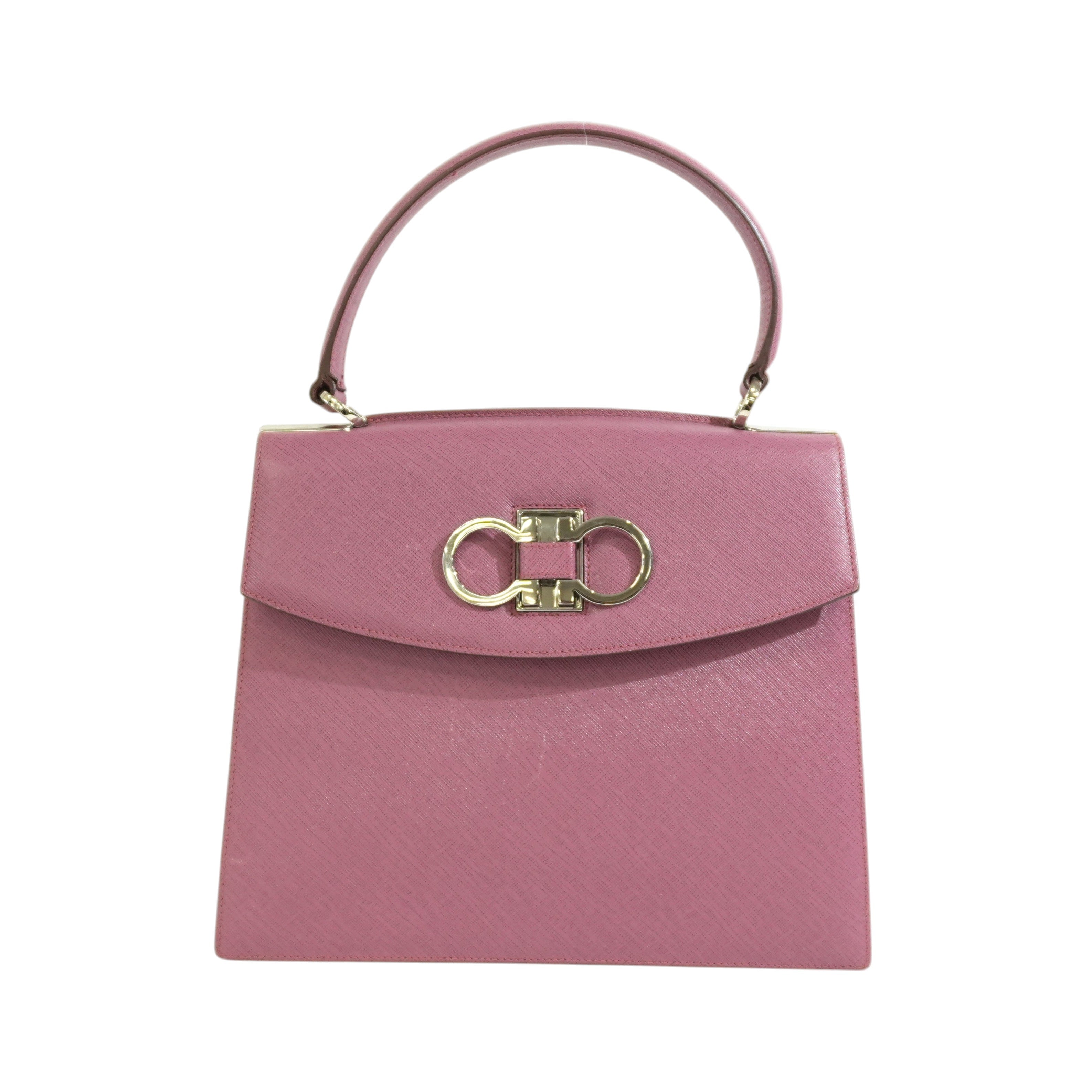 Pre-owned Ferragamo Top Handle Handbag Pink